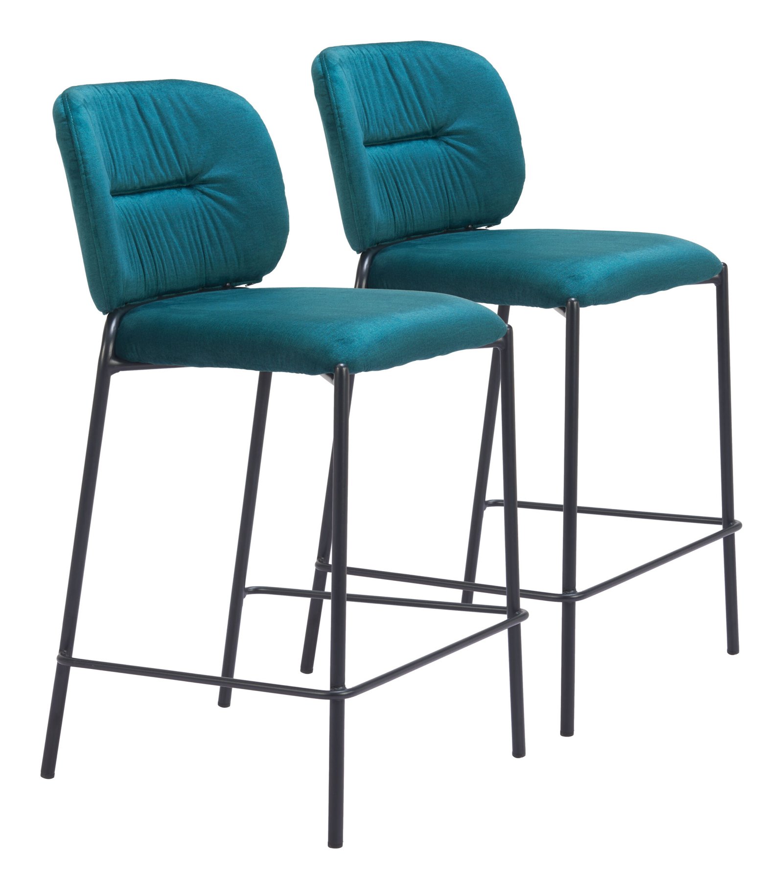 Plat Counter Stool (Set of 2) Green - Image 9