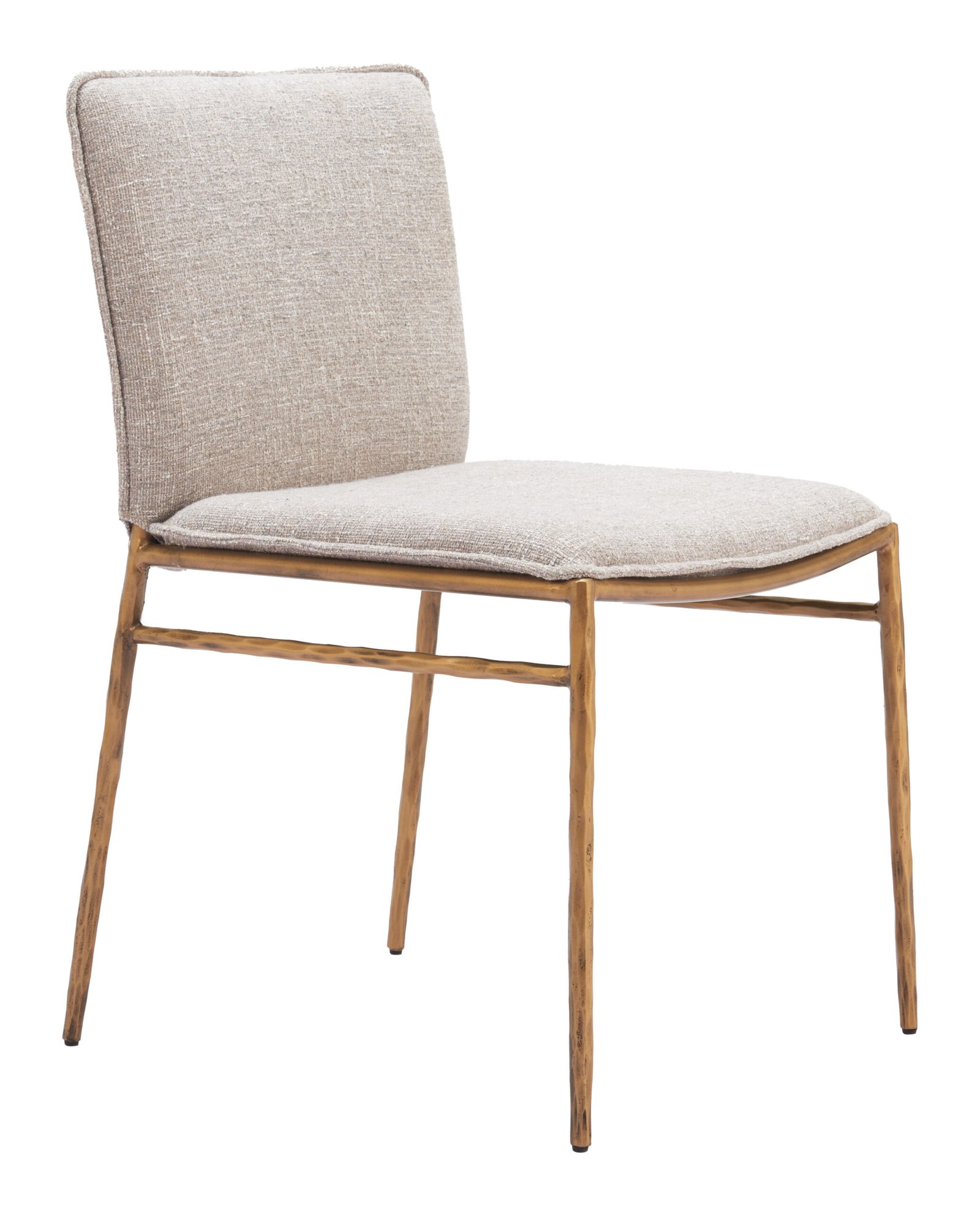 Nordvest Dining Chair Beige & Gold - Image 3
