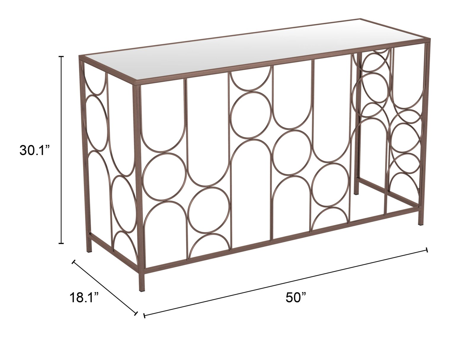 Convale Console Table Bronze - Image 8