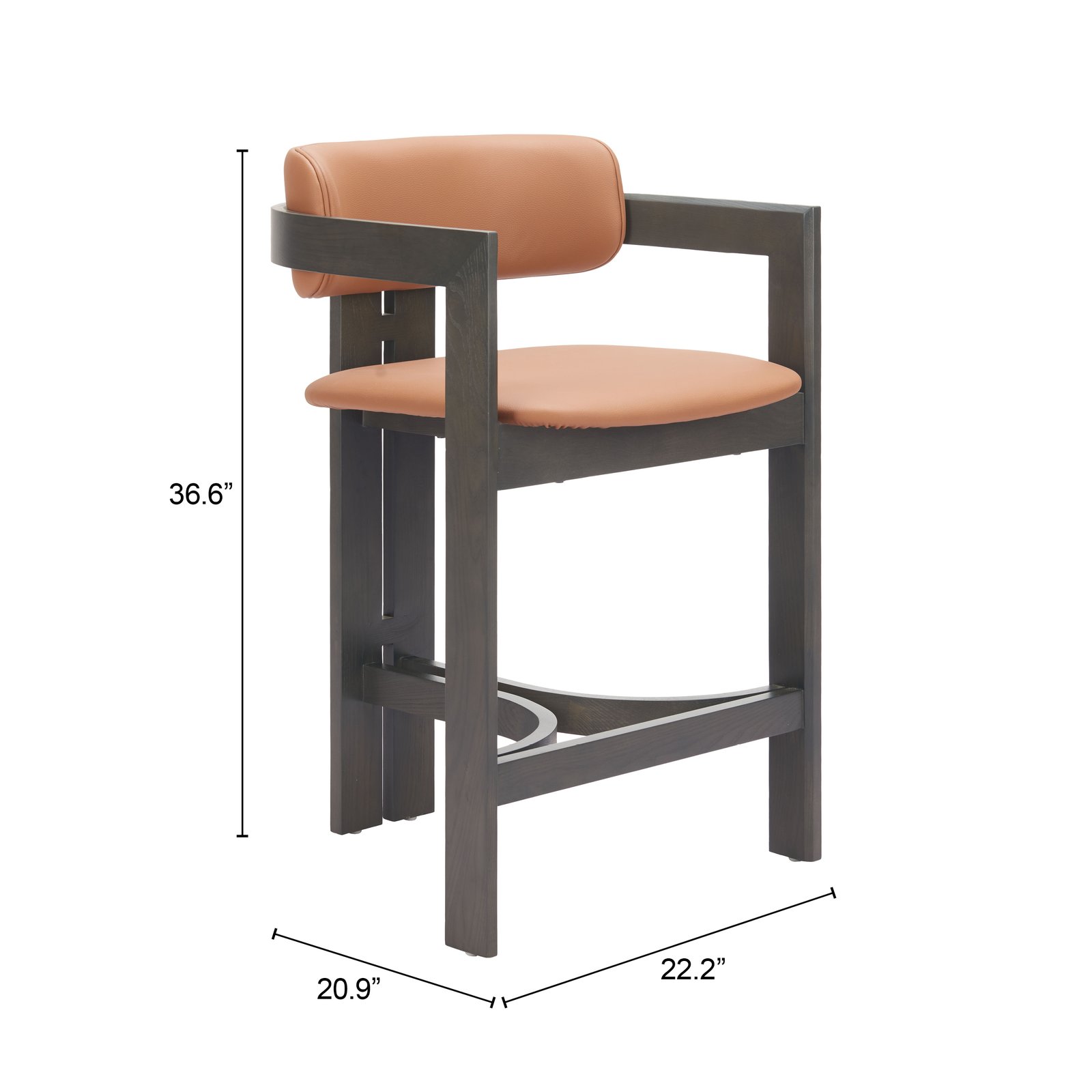 Shaili Counter Stool Brown - Image 8