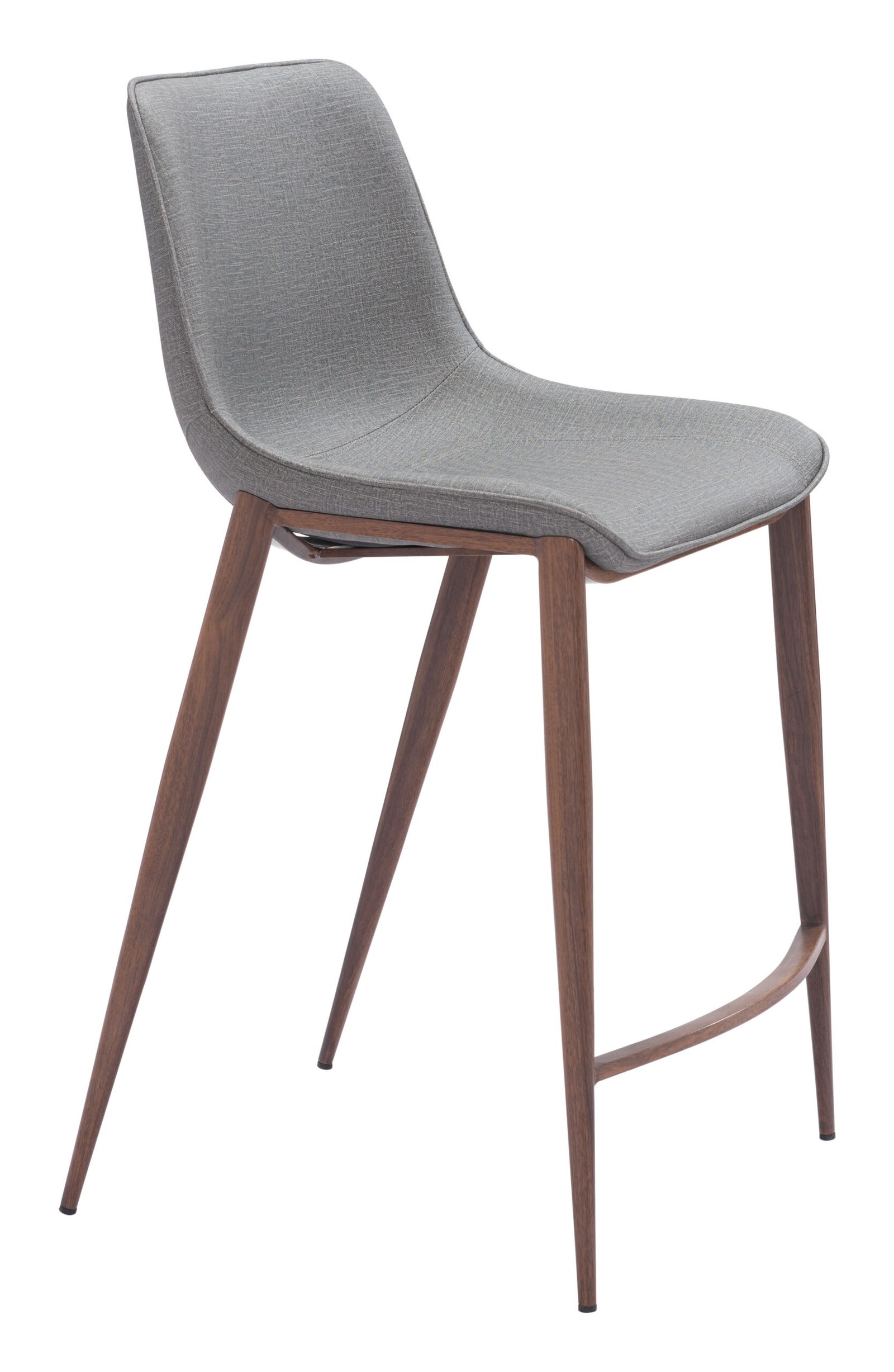 Magnus Counter Stool (Set of 2) Slate Gray & Walnut - Image 2