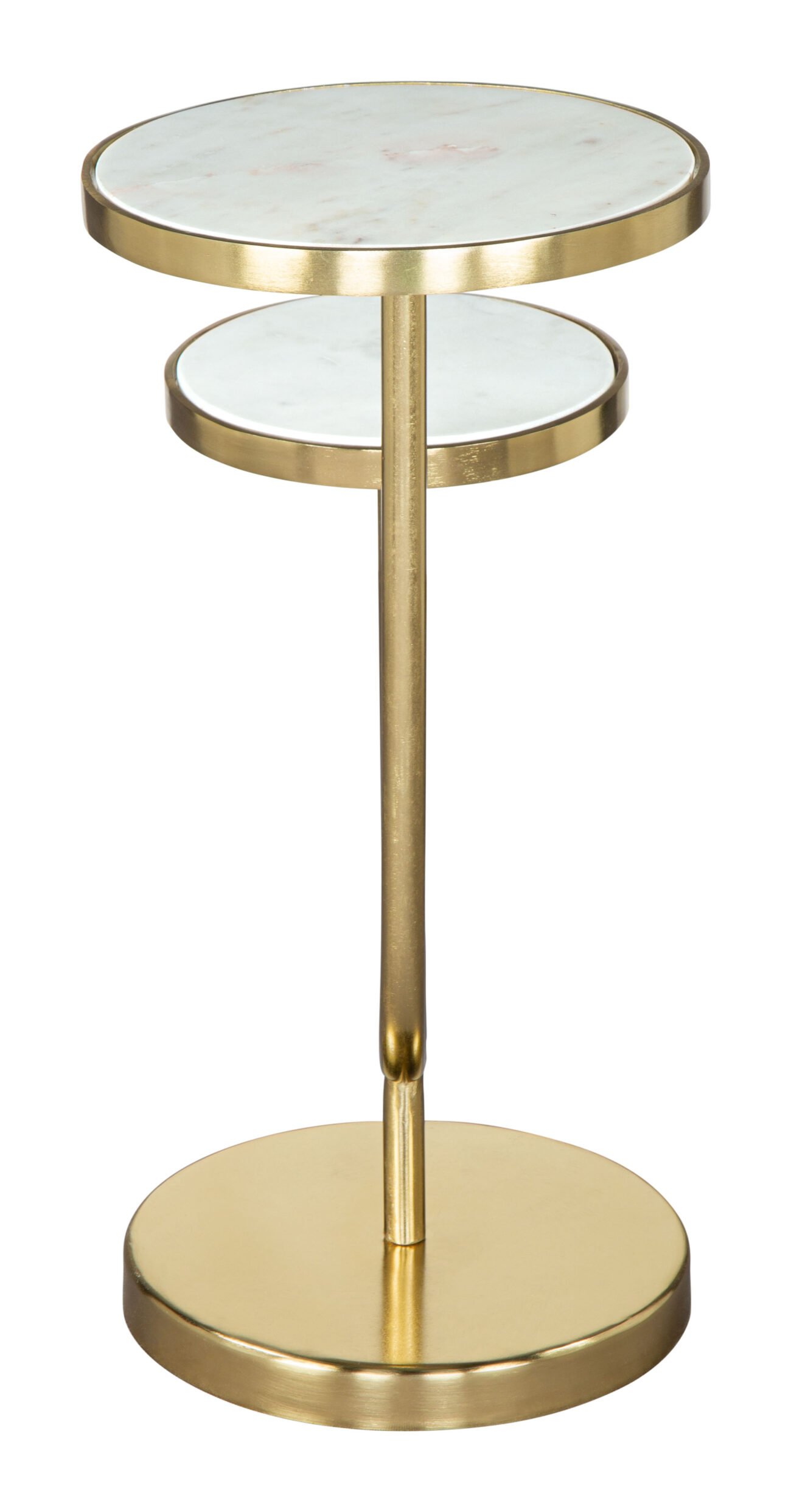 Marc Side Table White & Gold - Image 5