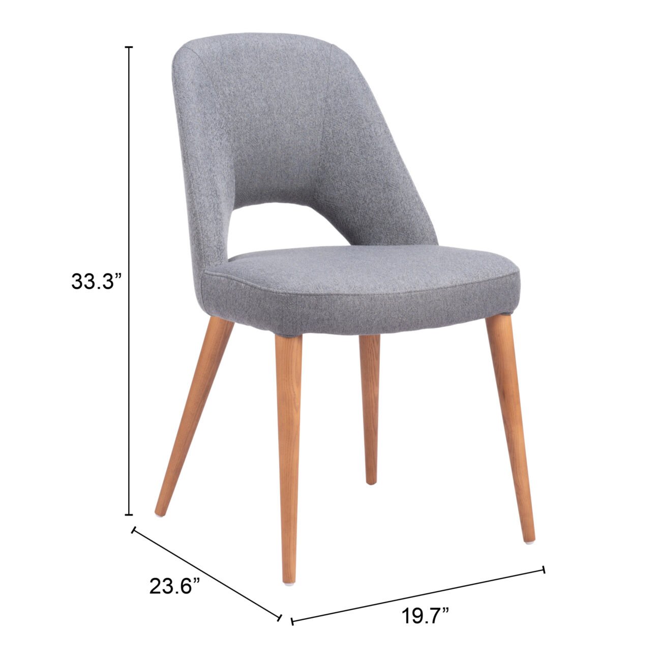 Leith Dining Chair (Set of 2) Gray - Image 9