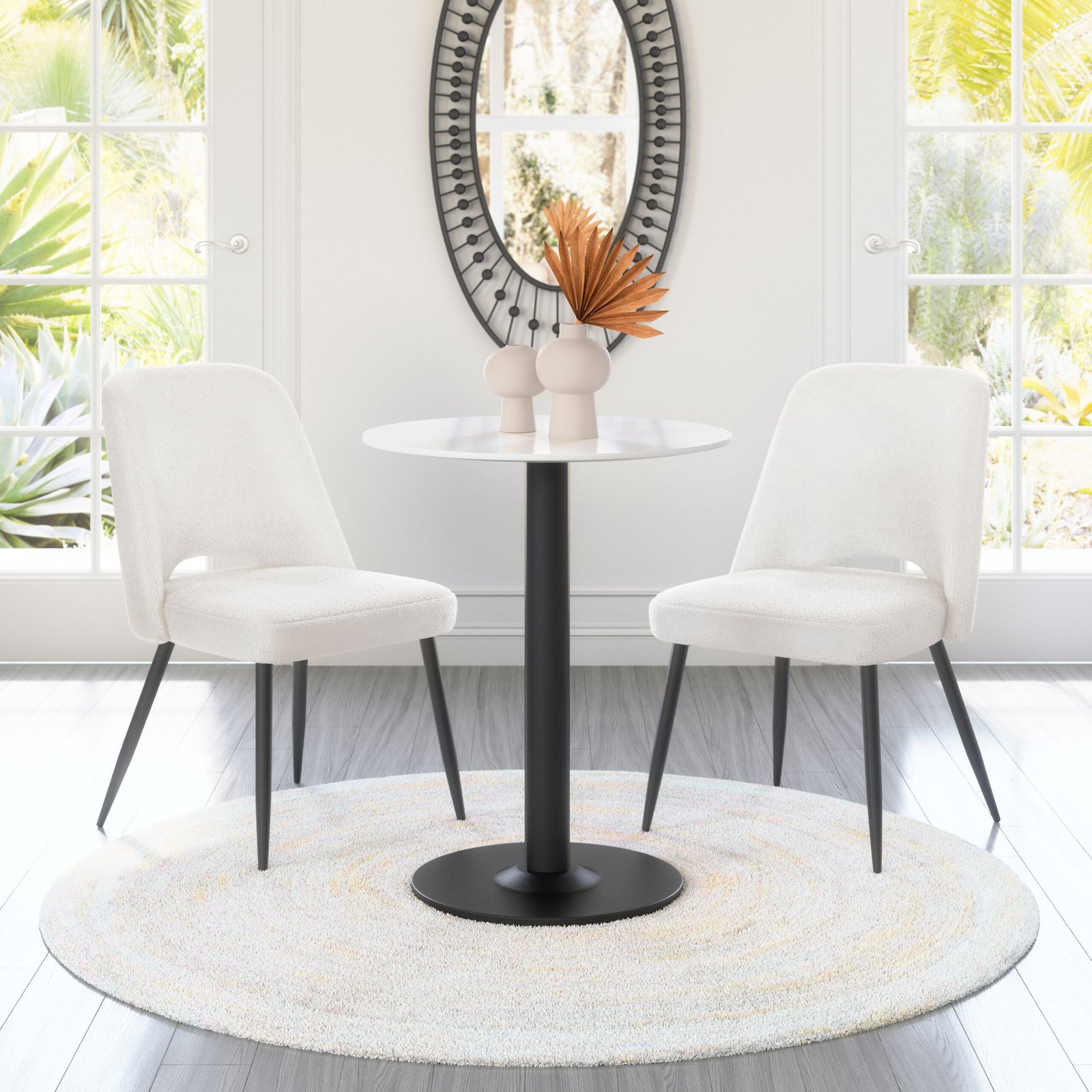 Teddy Dining Chair (Set of 2) Ivory - Image 2