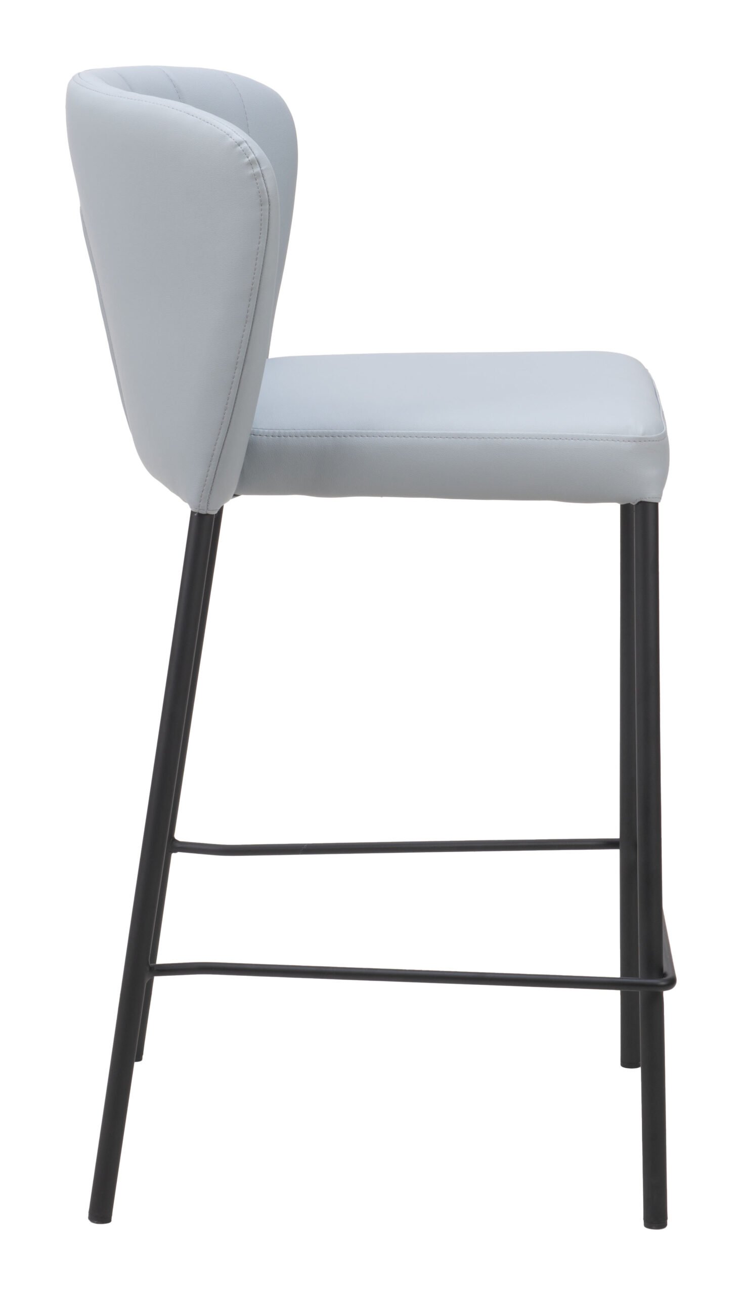 Linz Counter Stool (Set of 2) Gray - Image 2