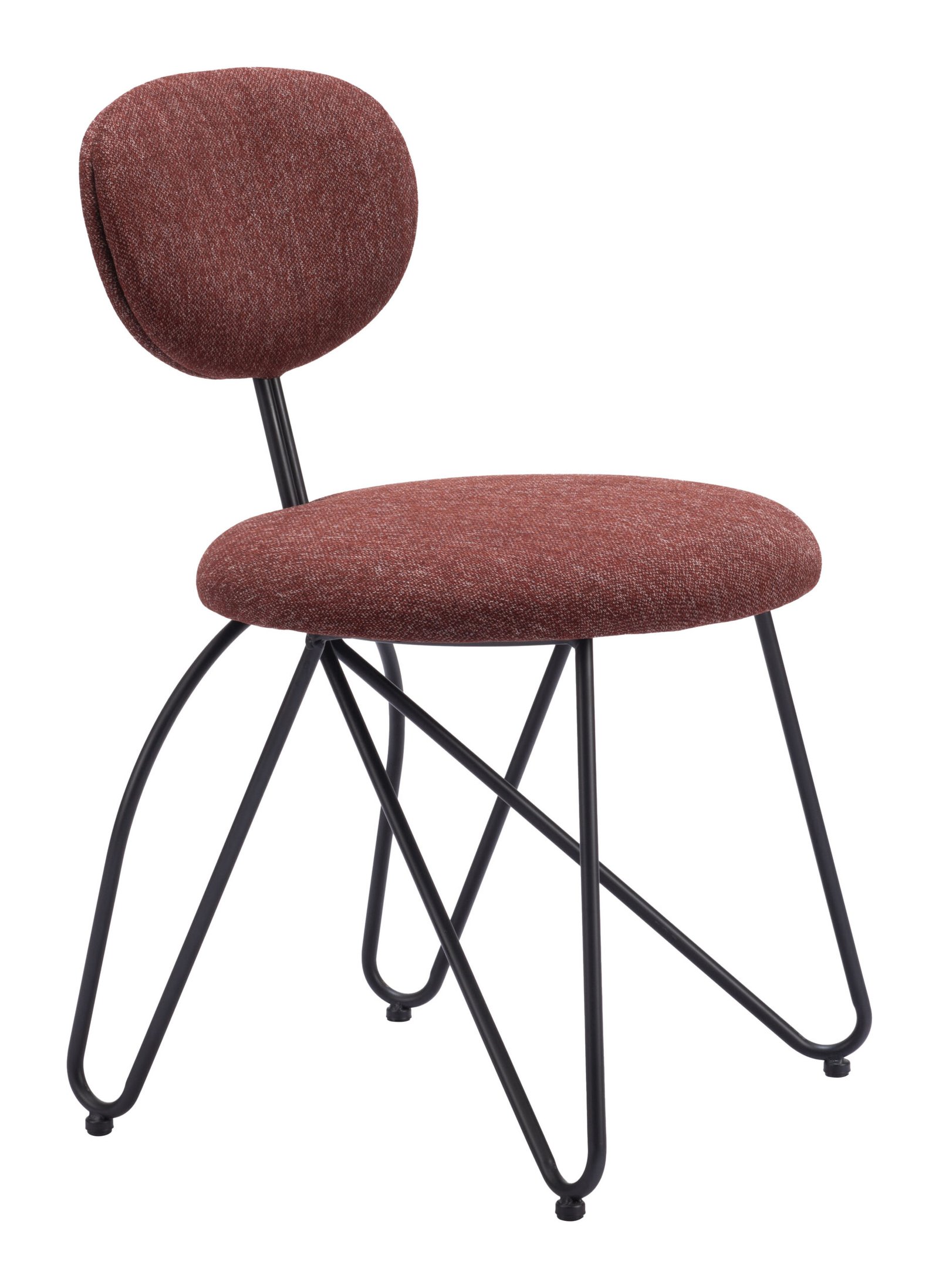 Novi Dining Chair (Set of 2) Maroon Brown - Image 6