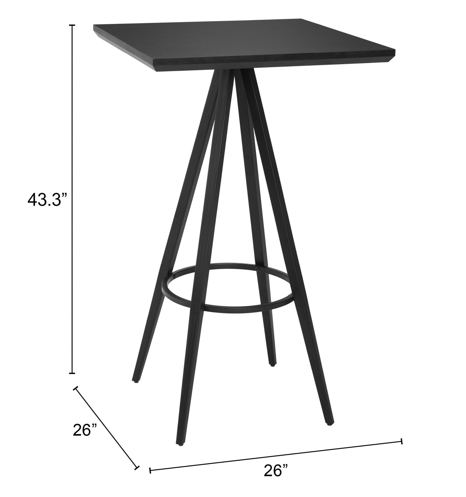 Tinos Bar Table Black - Image 7