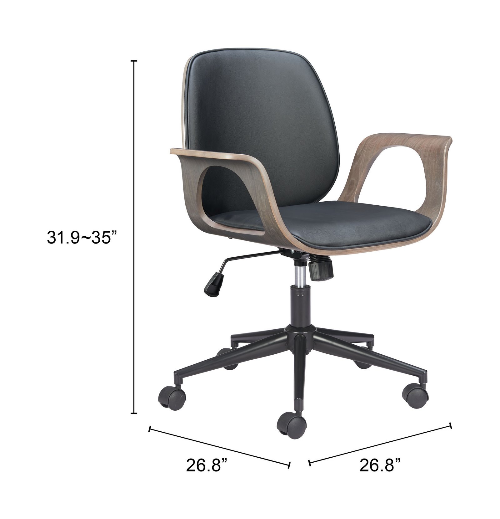 Ali Office Chair Black - Image 10