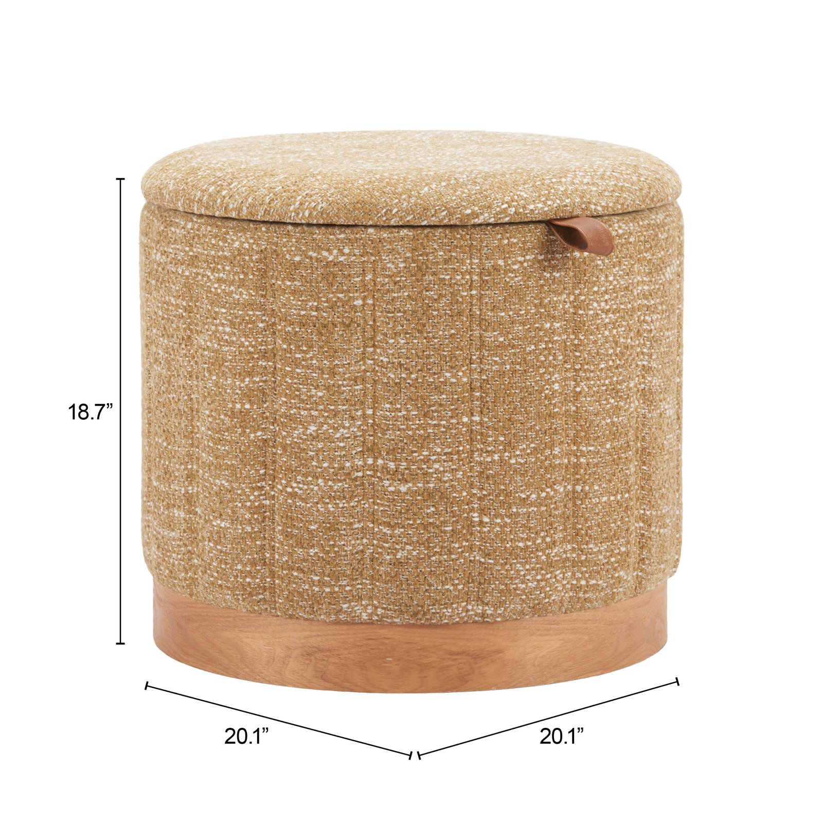 Fije Storage Ottoman Oat Yellow - Image 9