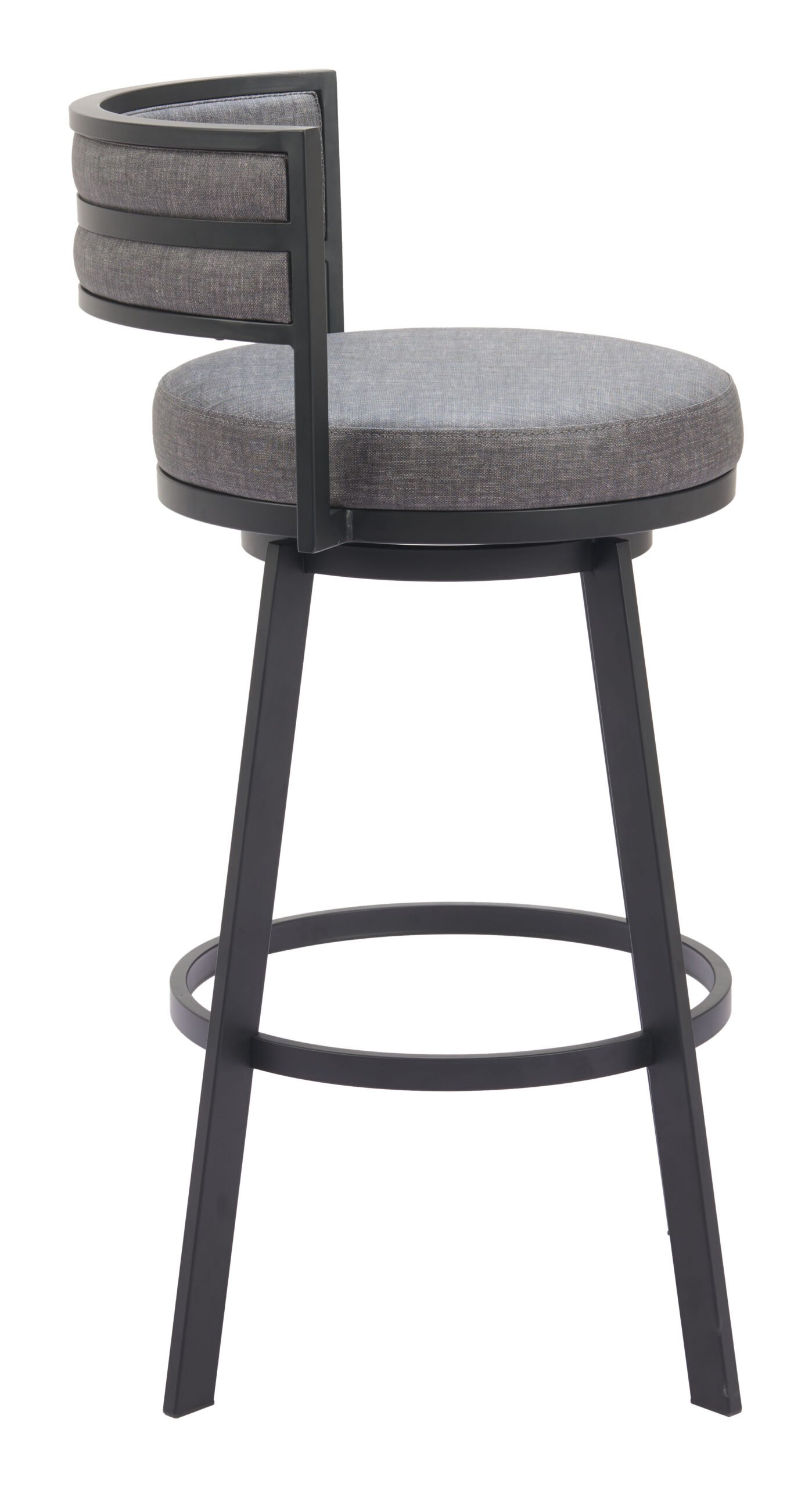 Gimsby Swivel Barstool Gray - Image 4