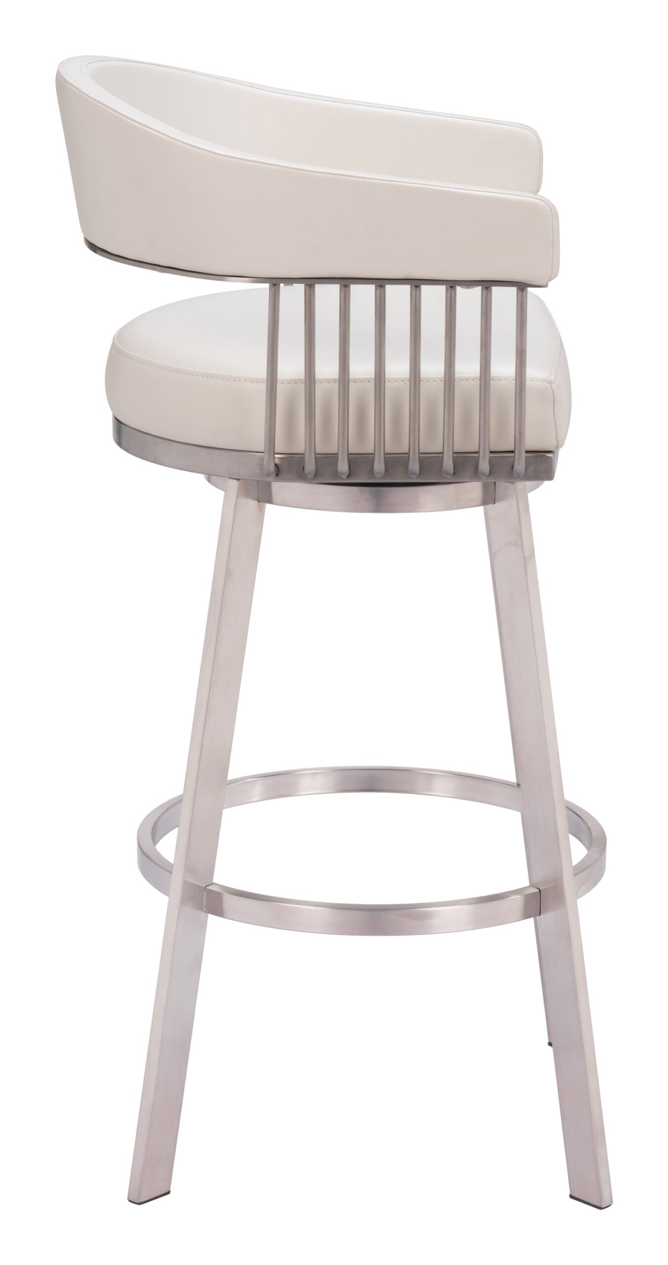 Bantry Swivel Barstool White - Image 2