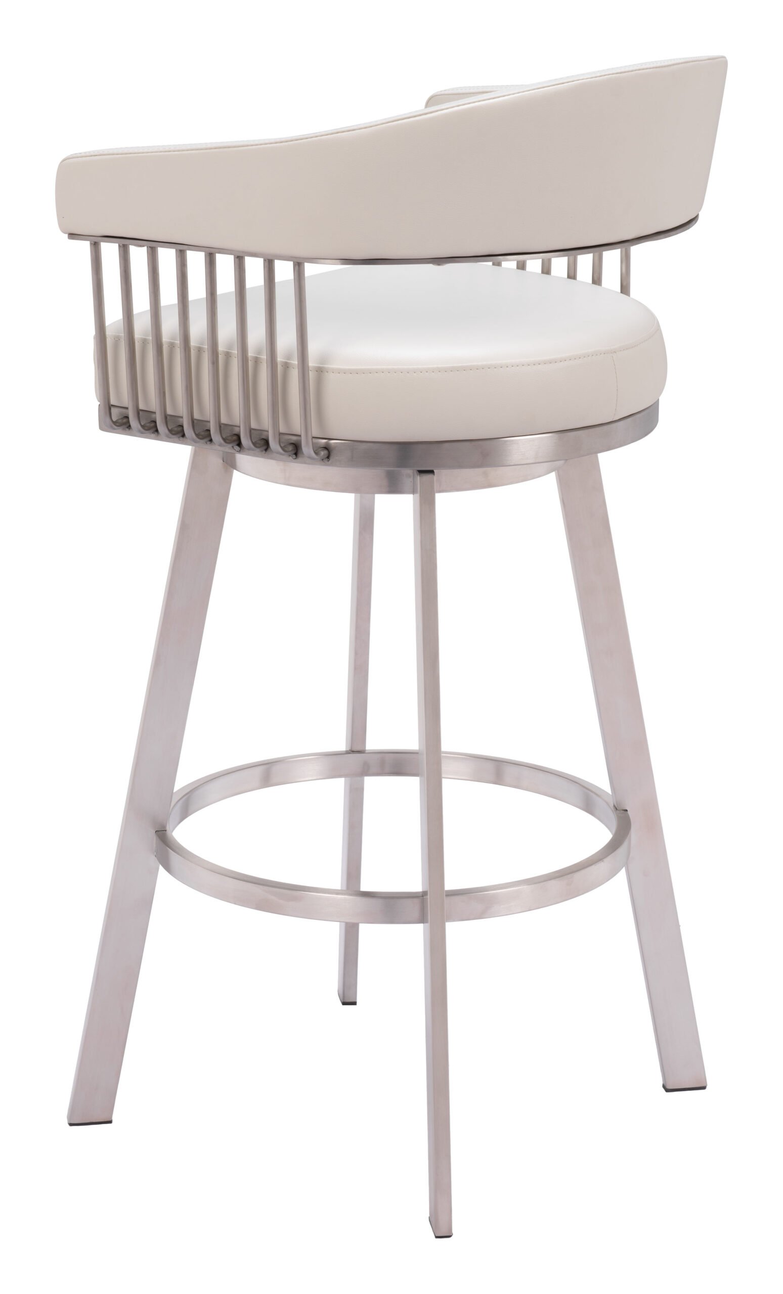 Bantry Swivel Barstool White - Image 5
