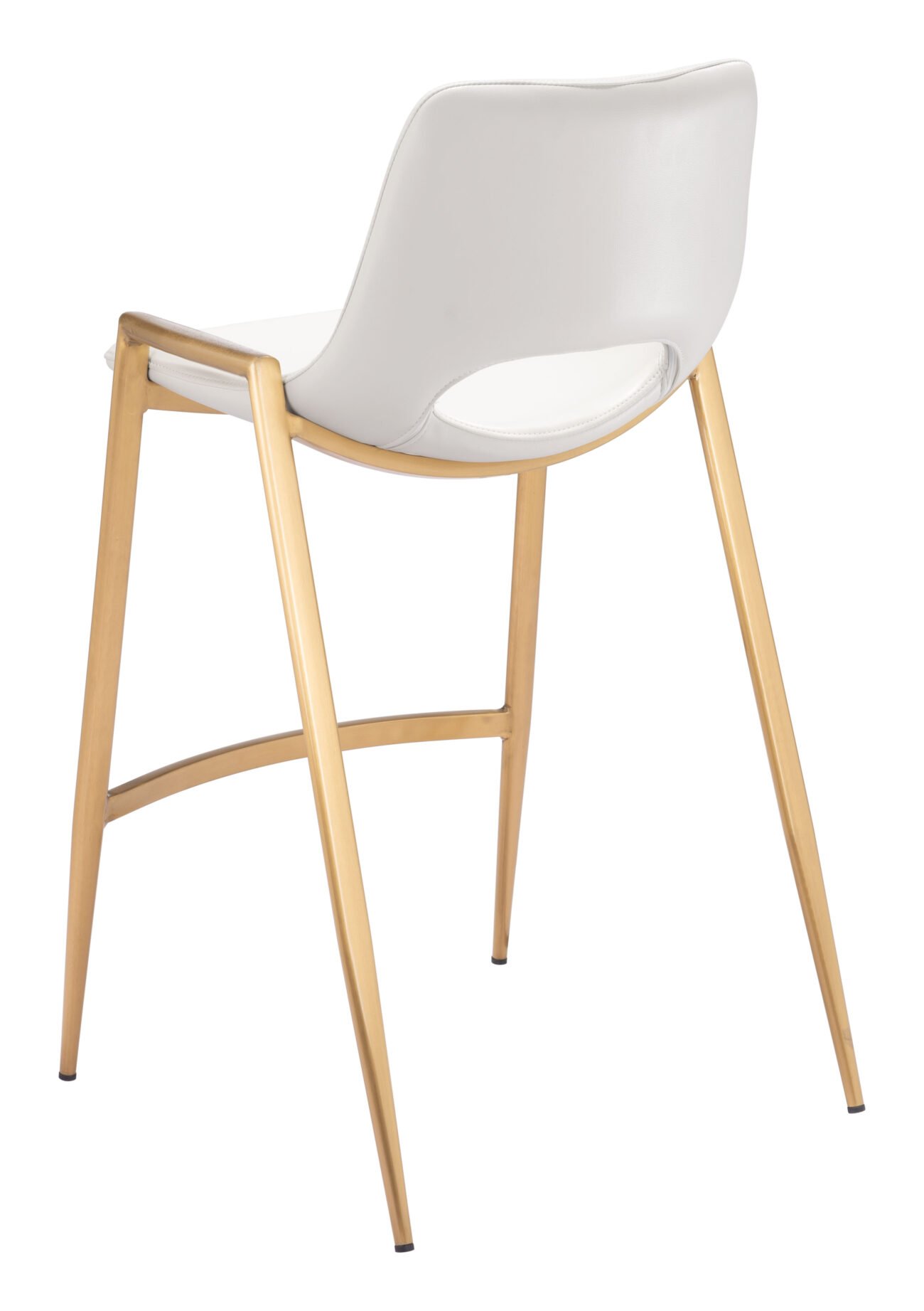Desi Counter Stool (Set of 2) White & Gold - Image 7