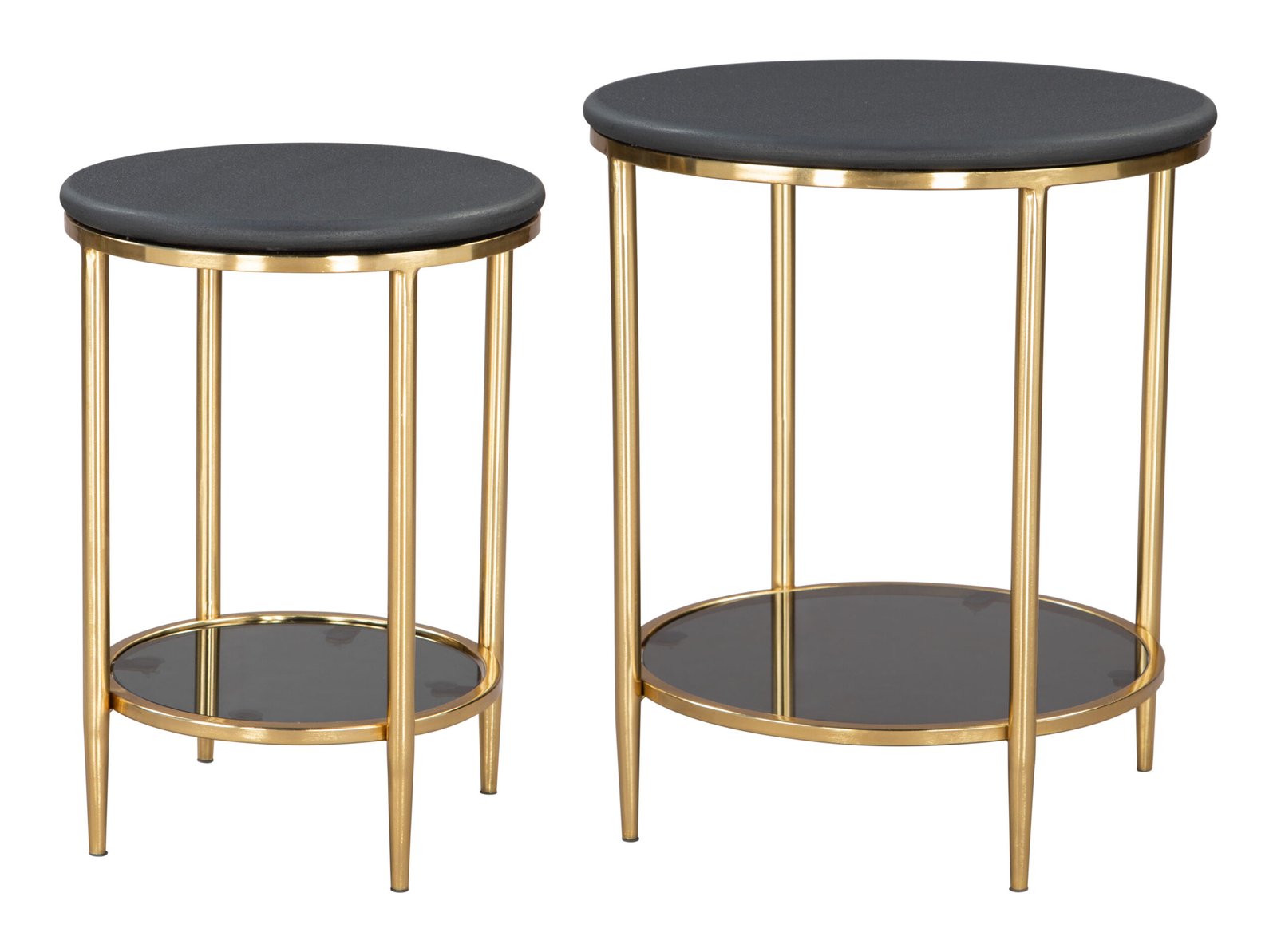 Koper Coffee Table Set (2-Piece) Black - Image 3