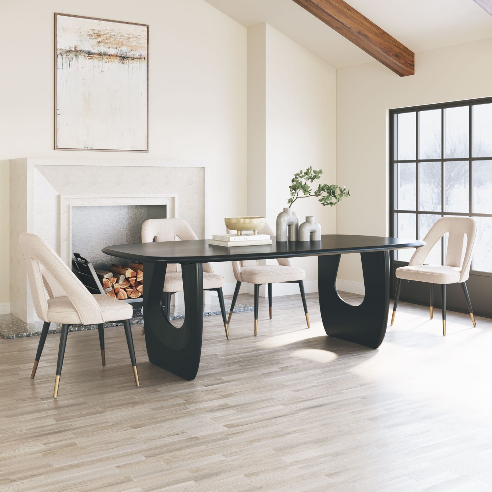 Artus Dining Chair Ivory - Image 2