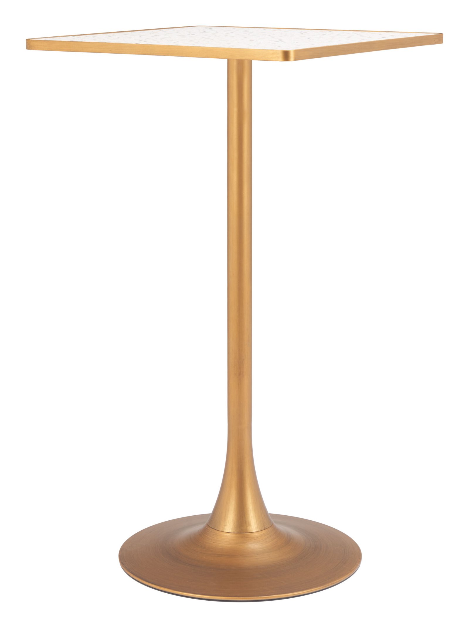 Spot Bar Table Beige & Gold - Image 4