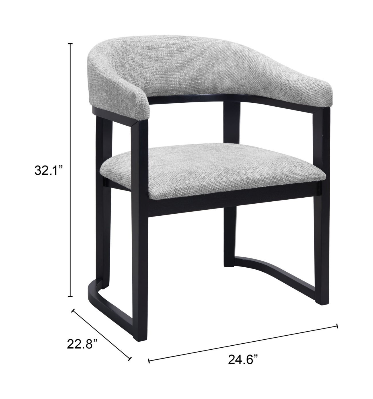 Anasa Dining Chair Gray - Image 8