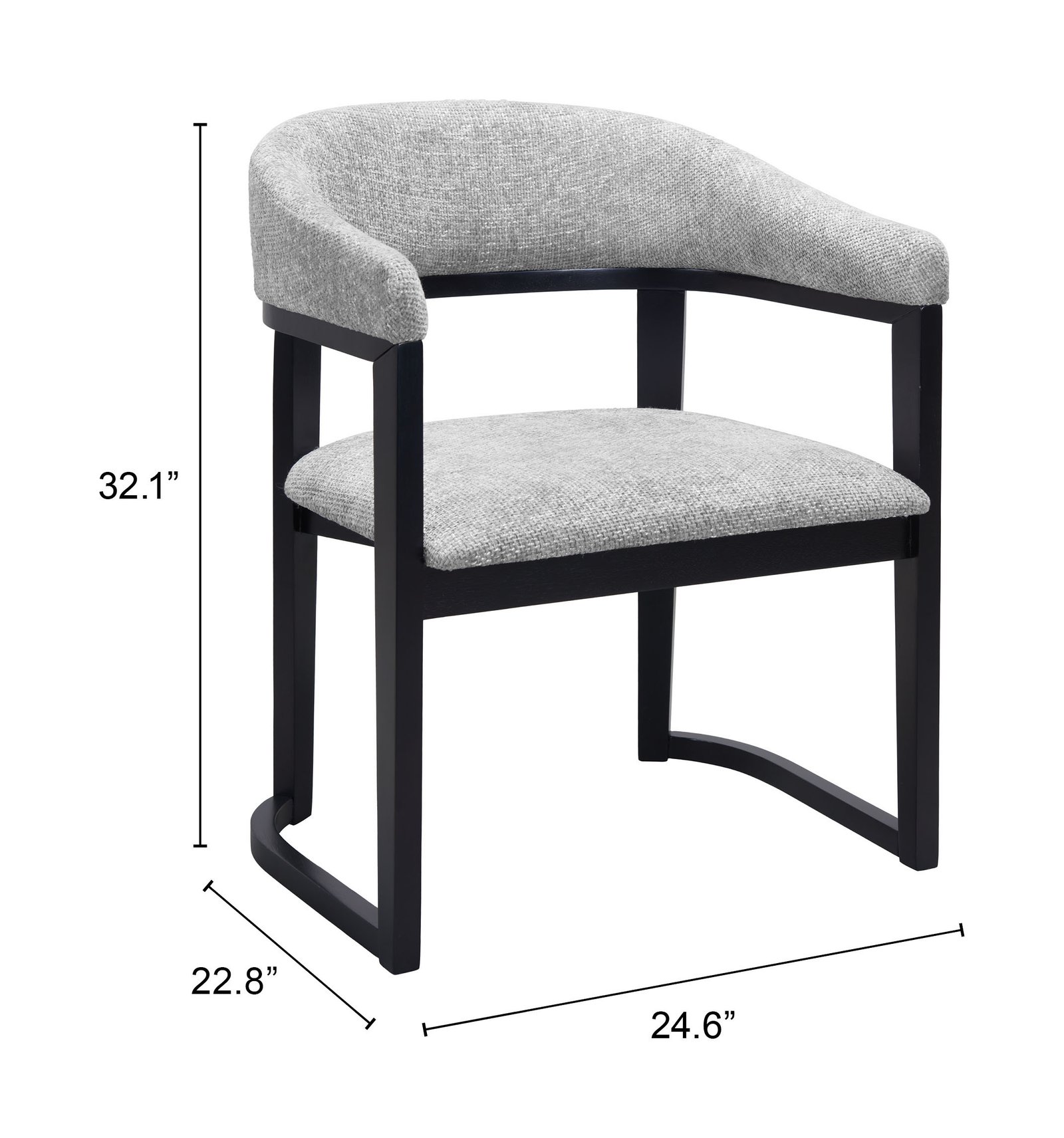 Anasa Dining Chair Gray - Image 8