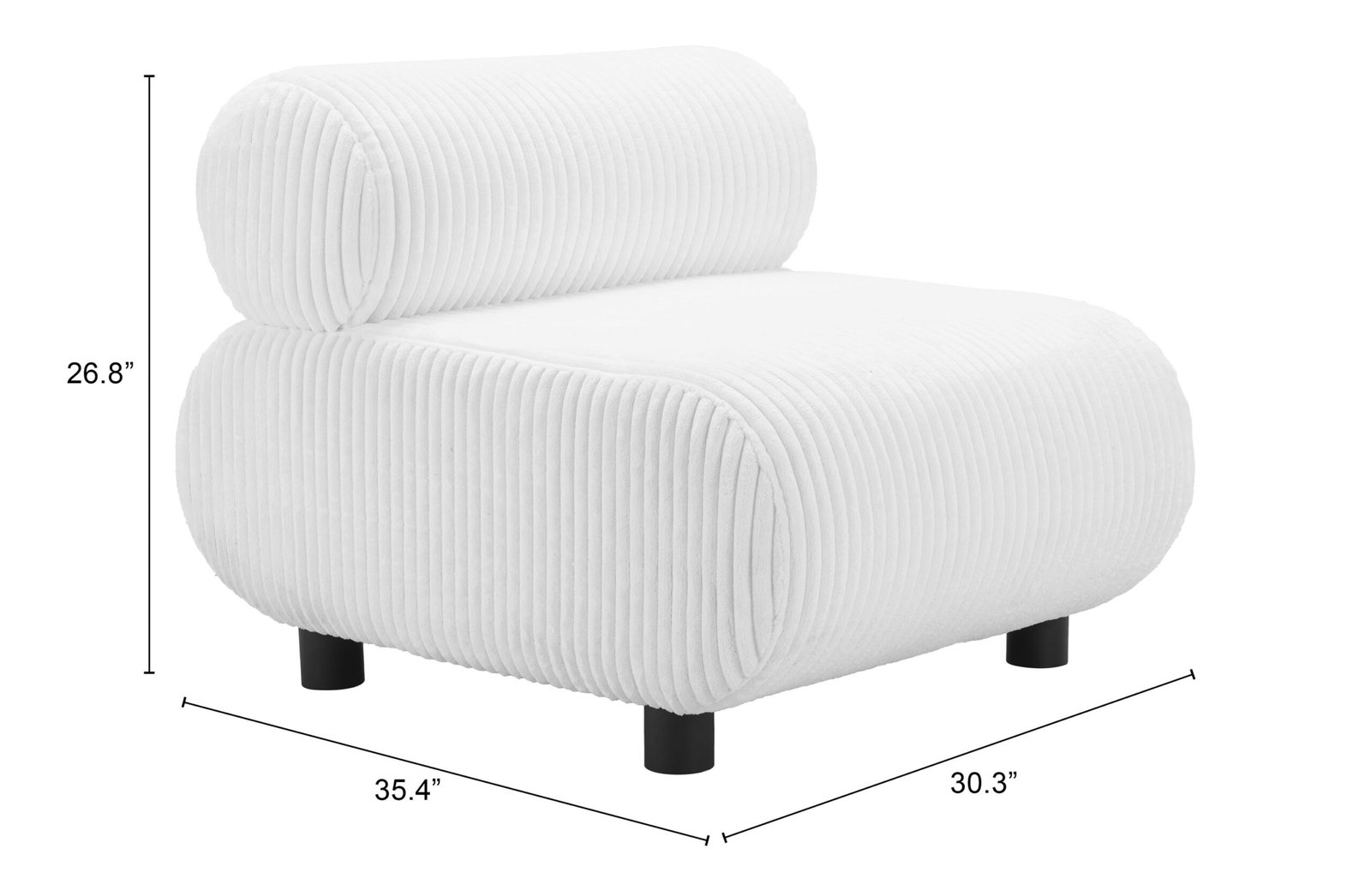 Rahat Accent Chair White - Image 8