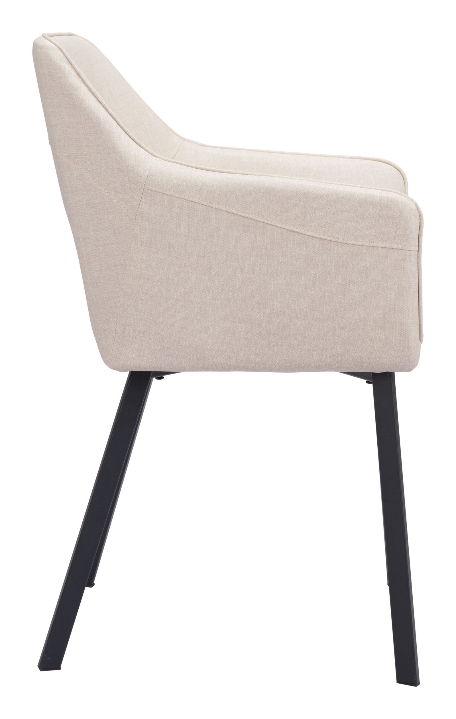 Adage Dining Chair (Set of 2) Beige - Image 4