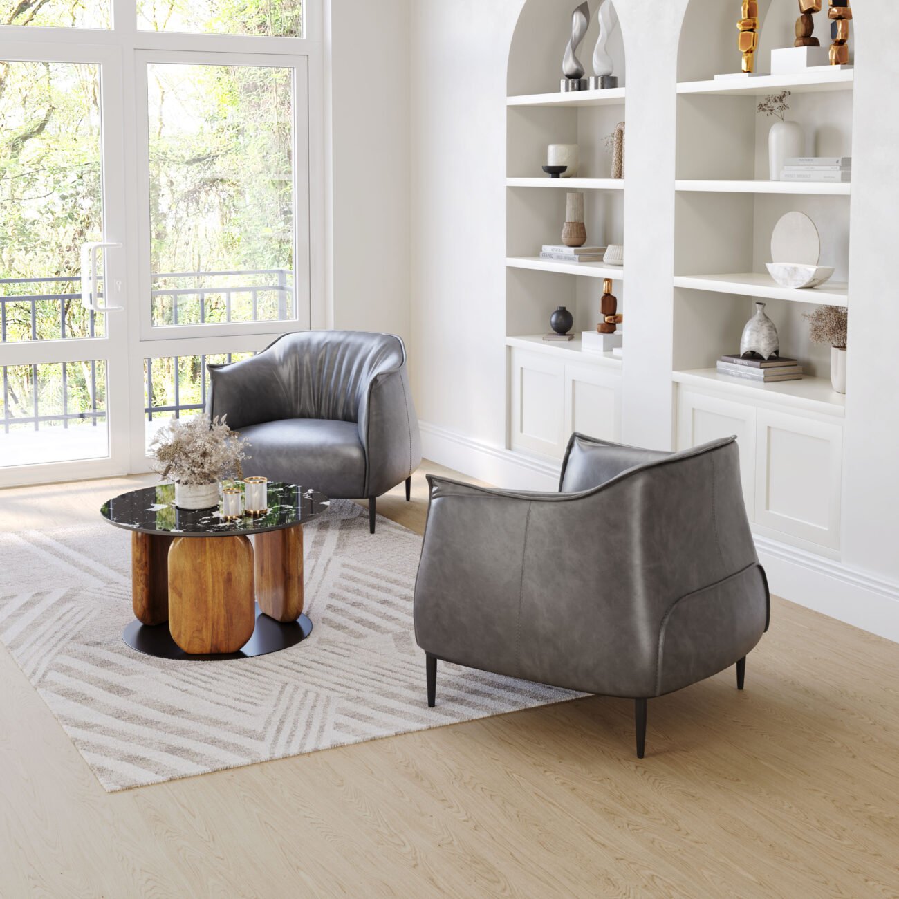 Julian Accent Chair Gray - Image 2