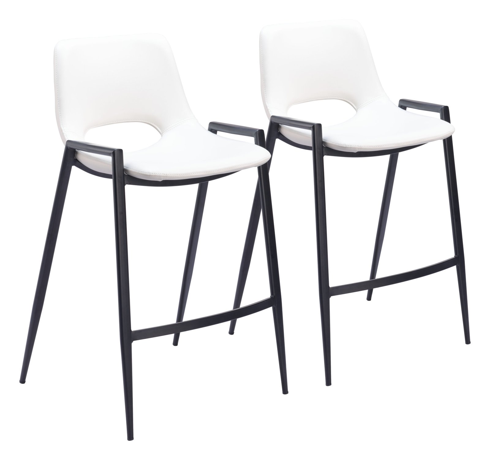 Desi Counter Stool (Set of 2) White - Image 11