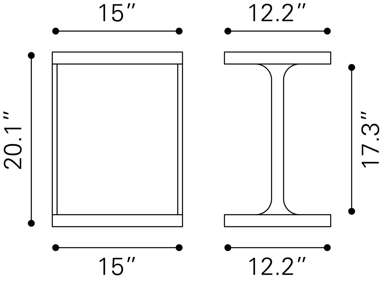 Bama Side Table Black - Image 9