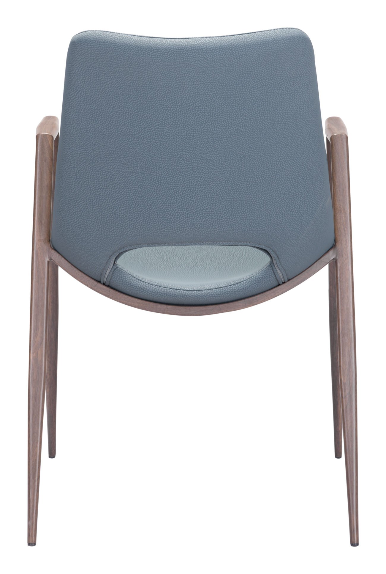 Desi Dining Chair (Set of 2) Azure Gray & Walnut - Image 6