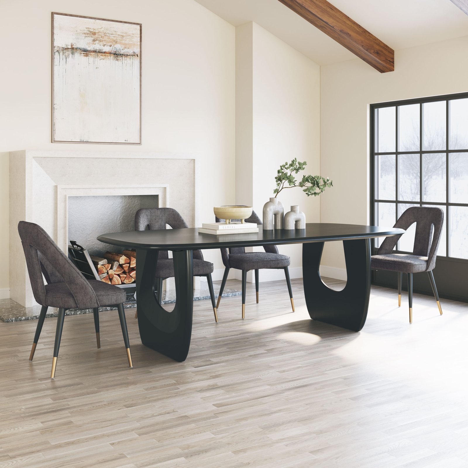 Artus Dining Chair Gray - Image 2