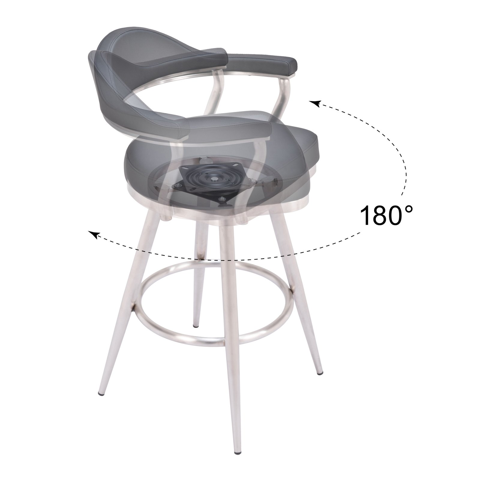 Vagur Swivel Barstool Black - Image 8