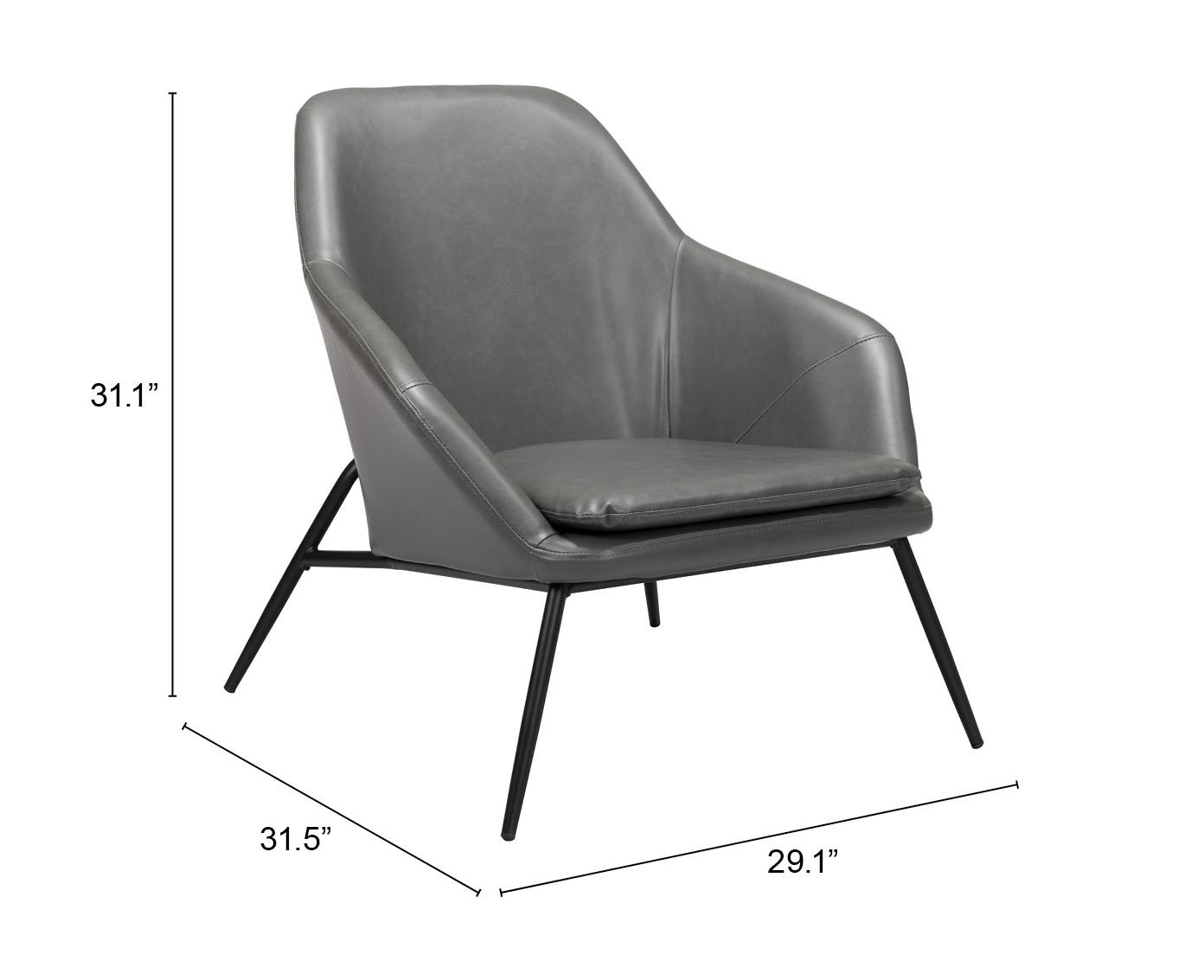 Manuel Accent Chair Gray - Image 12