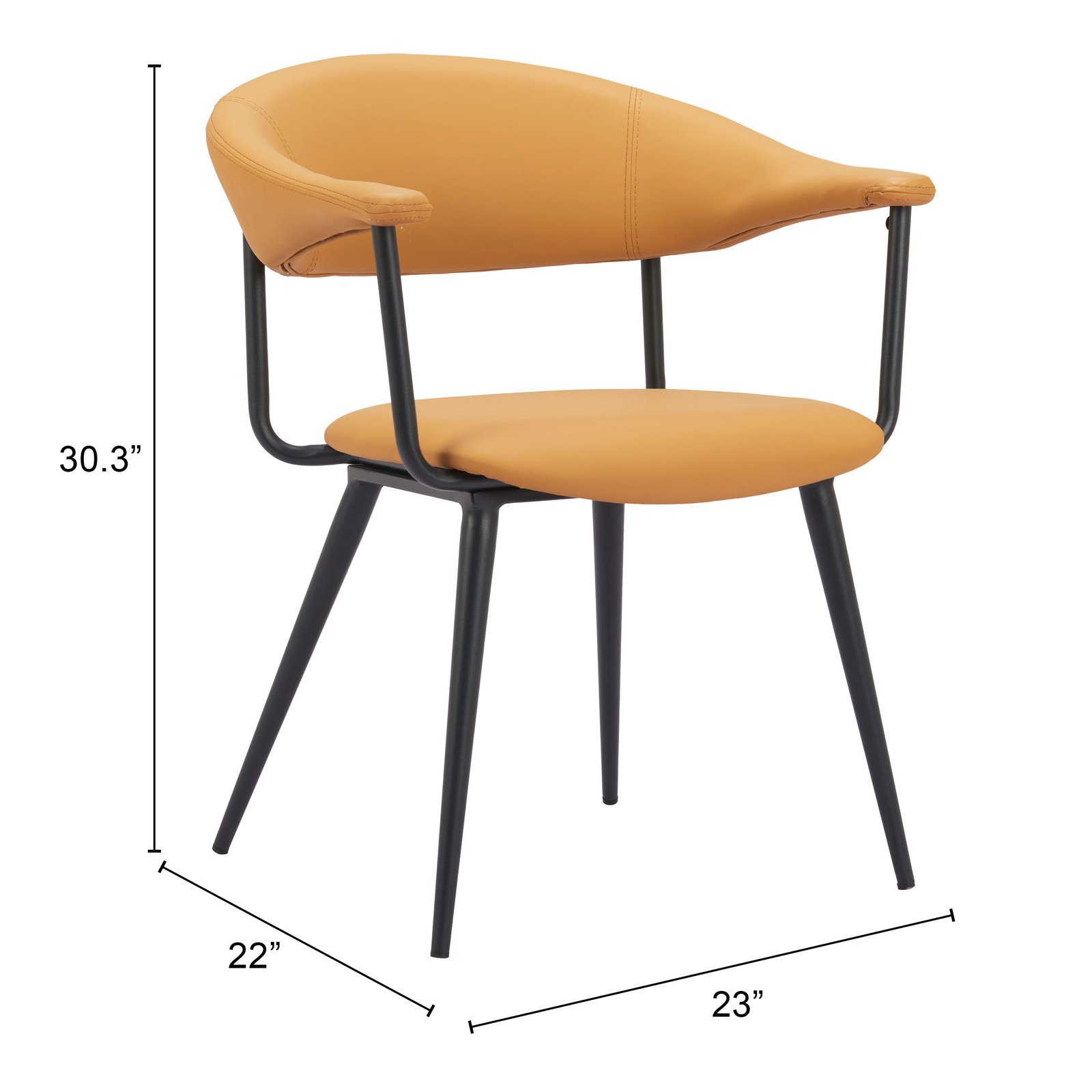 Sima Dining Chair Brown - Image 8