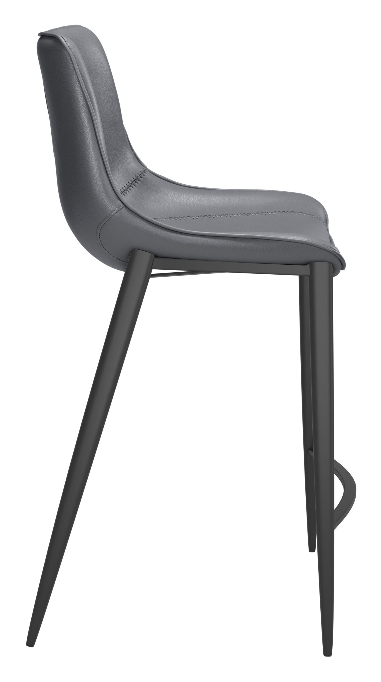 Magnus Counter Stool (Set of 2) Dark Gray & Black - Image 3