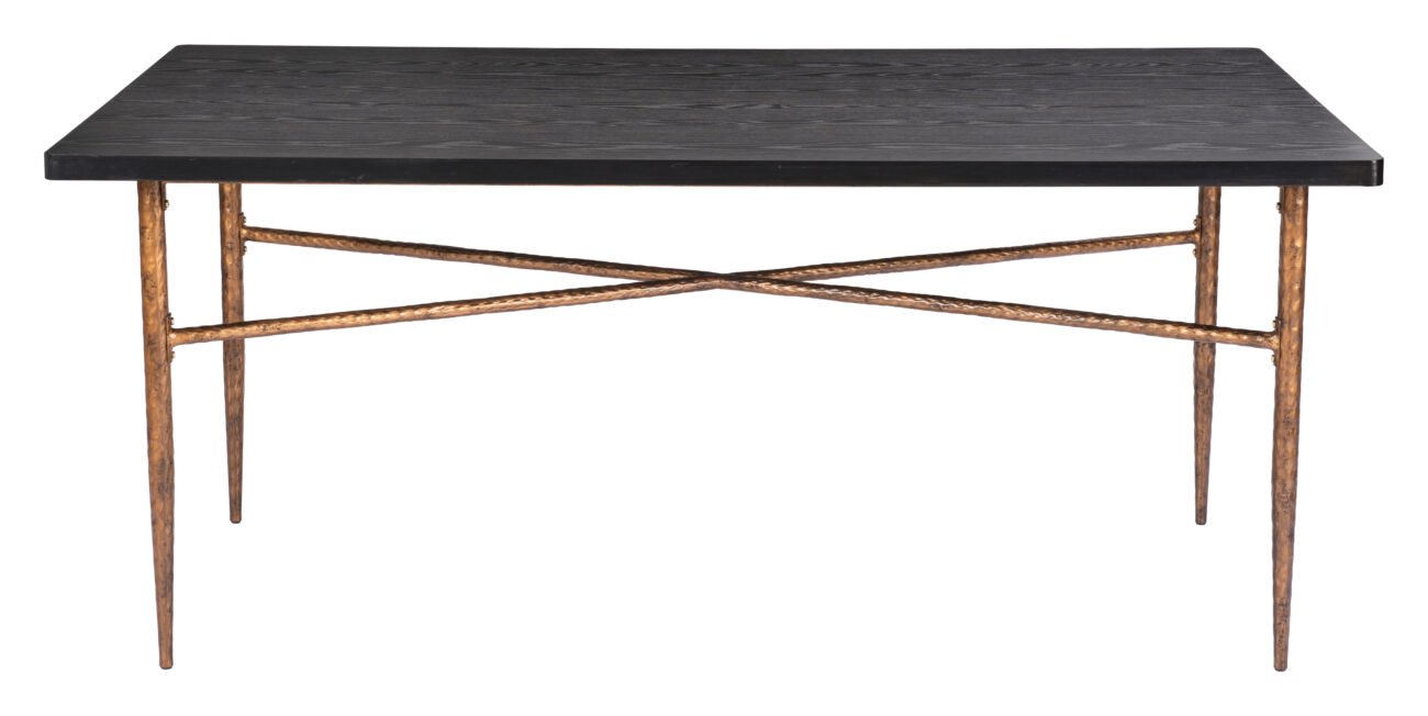 Nida Dining Table Black & Bronze - Image 4