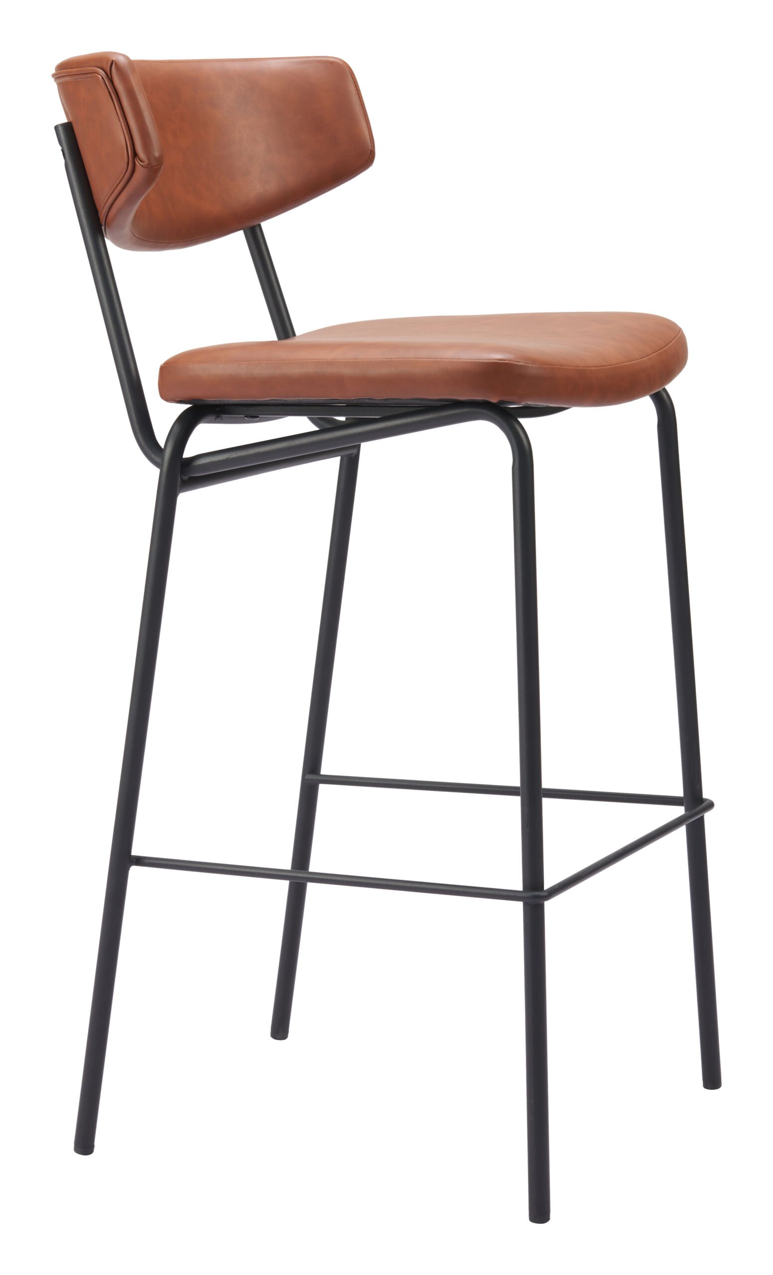 Charon Barstool (Set of 2) Vintage Brown - Image 7