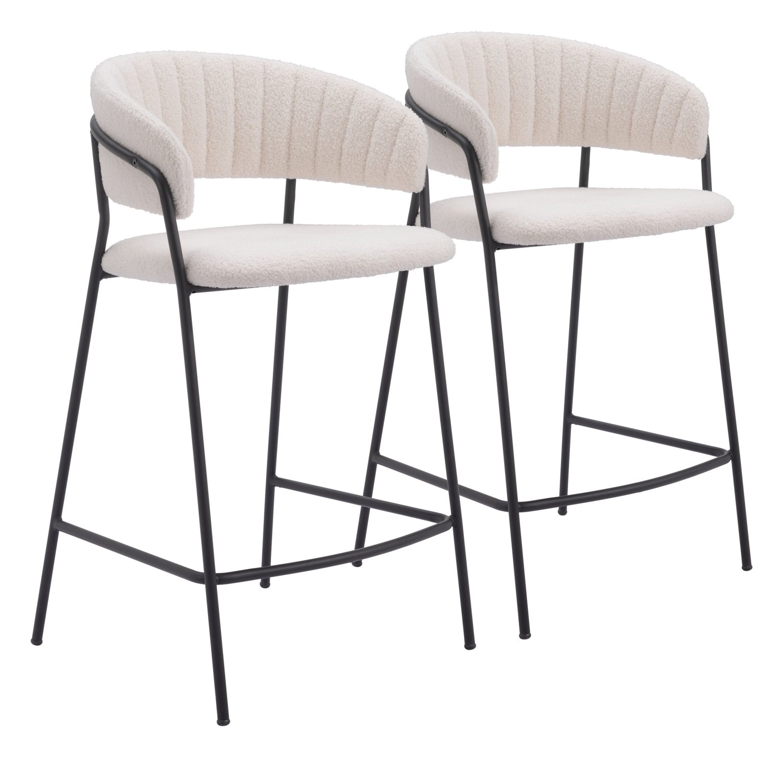 Josephine Counter Stool (Set of 2) Cream - Image 10