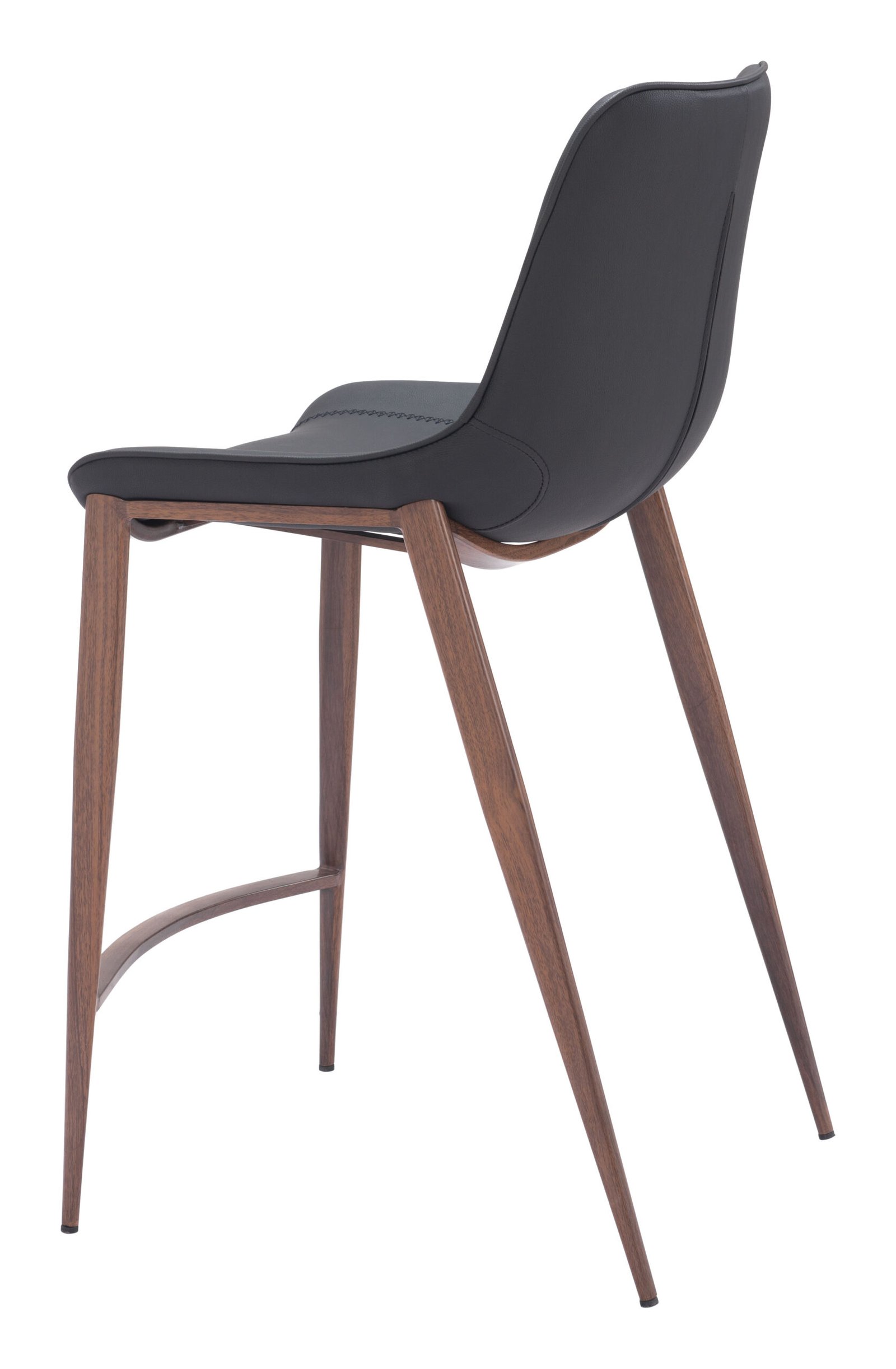 Magnus Counter Stool (Set of 2) Black & Walnut - Image 6