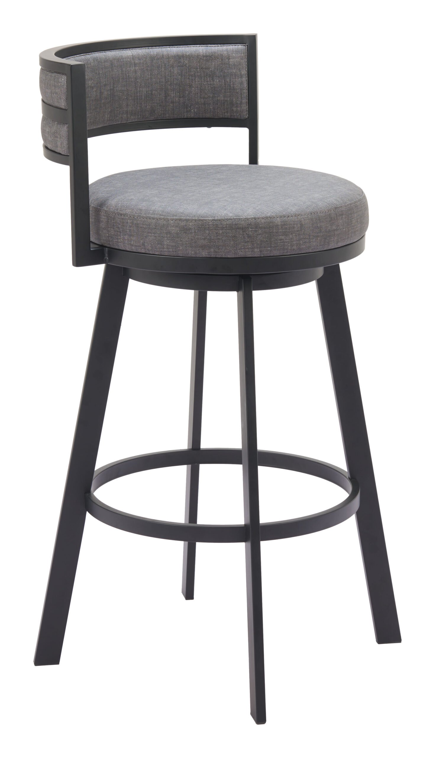 Gimsby Swivel Barstool Gray - Image 8