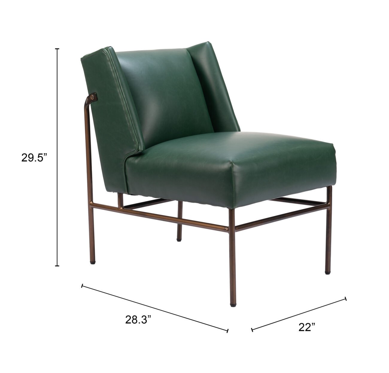 Atlanta Accent Chair Green - Image 10