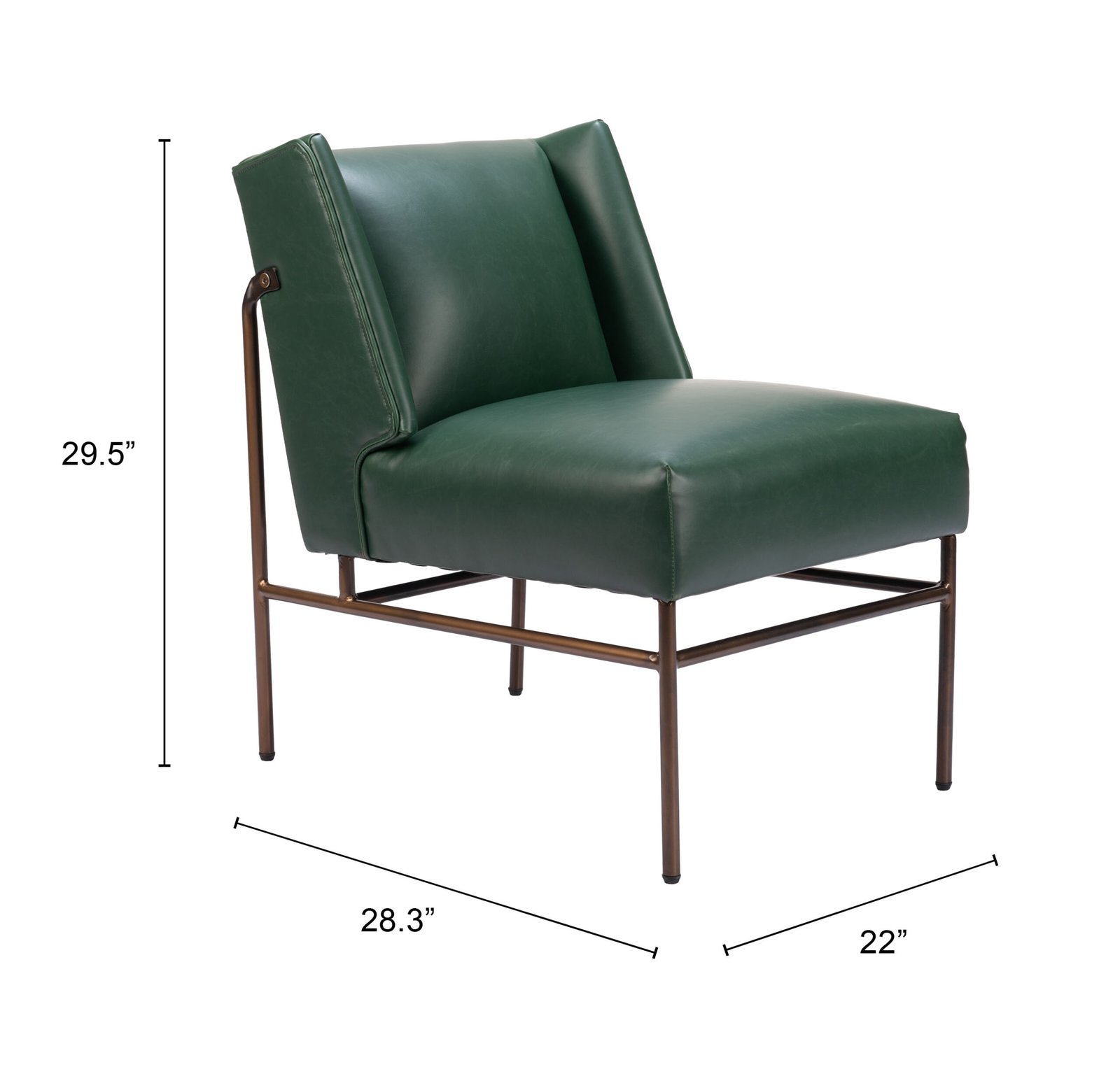 Atlanta Accent Chair Green - Image 10