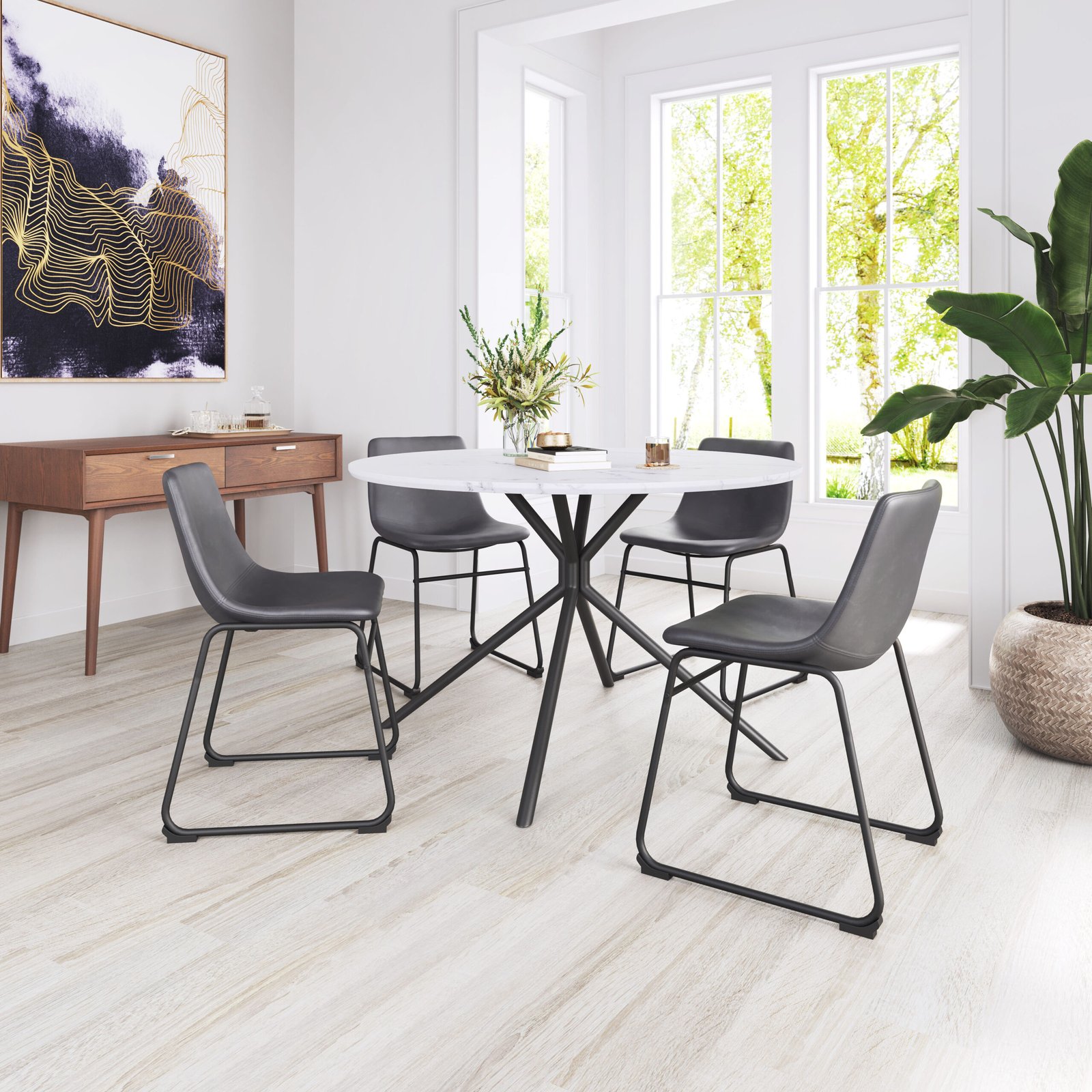 Smart Dining Chair (Set of 2) Charcoal - Image 2