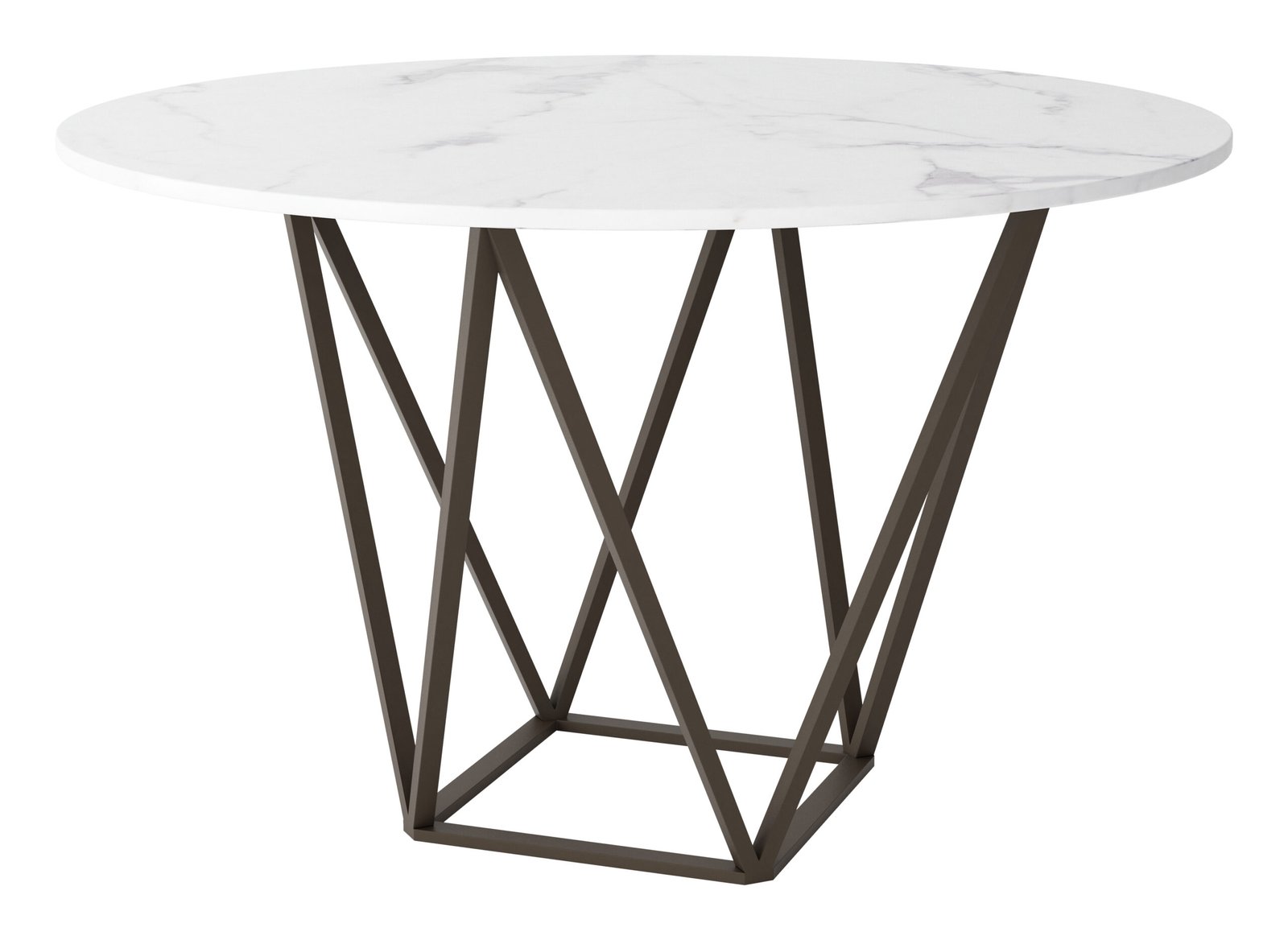 Tintern Dining Table White & Antique Bronze - Image 3