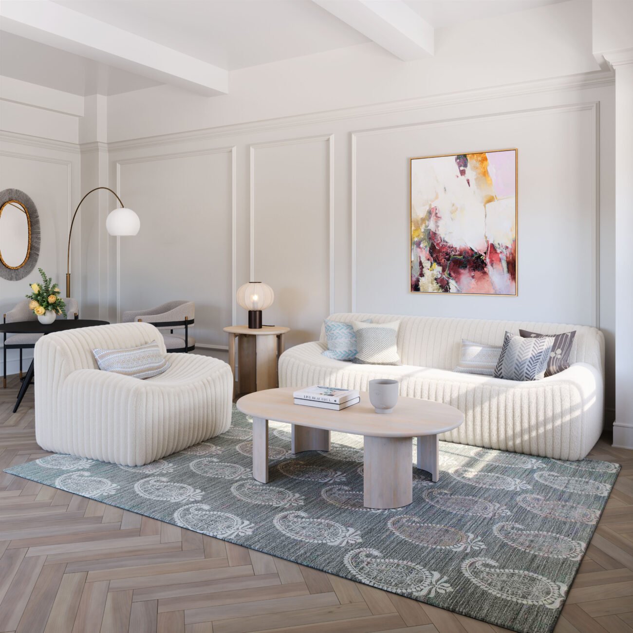 Risan Coffee Table Whitewashed - Image 2