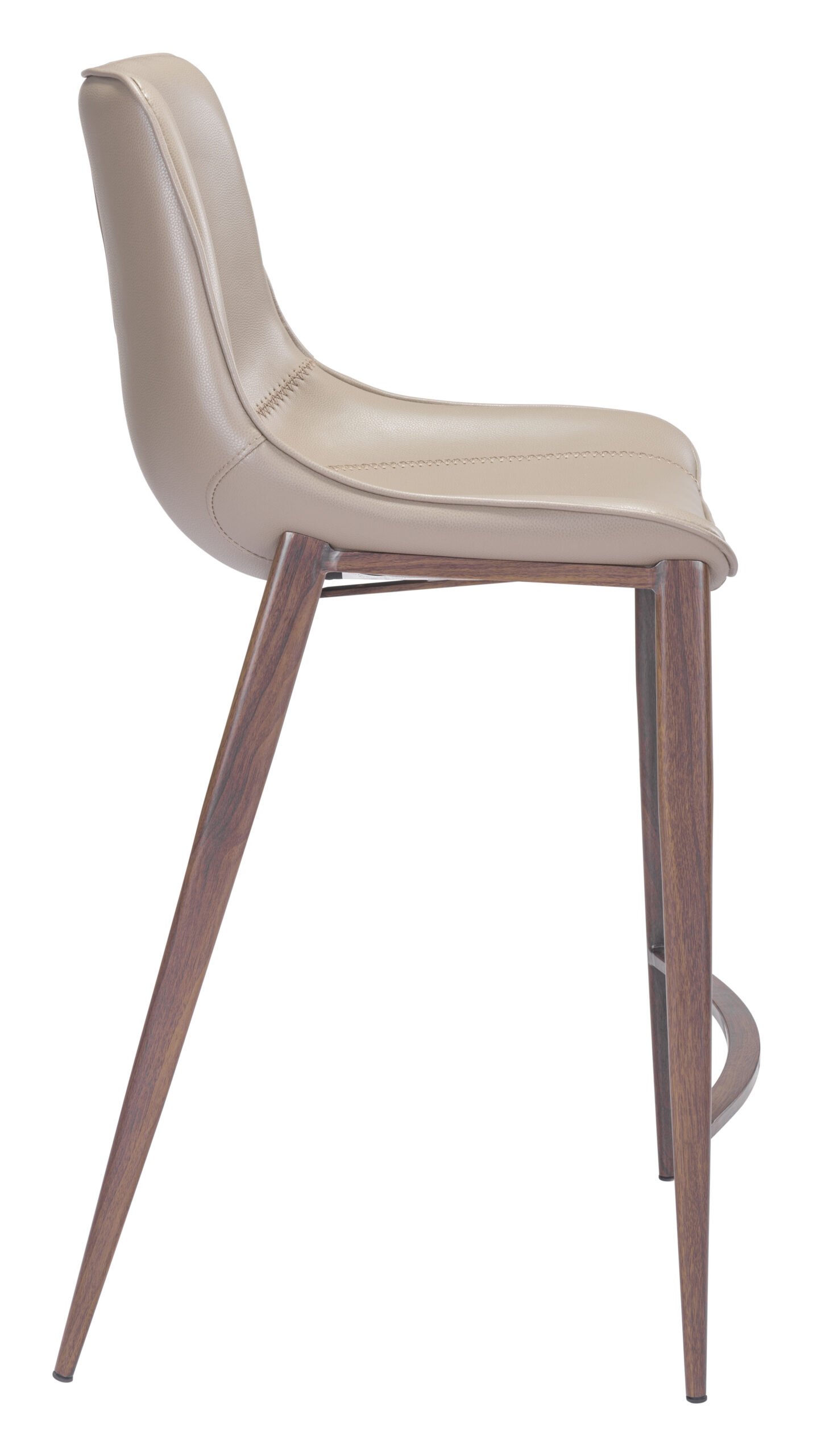 Magnus Counter Stool (Set of 2) Brown & Walnut - Image 3