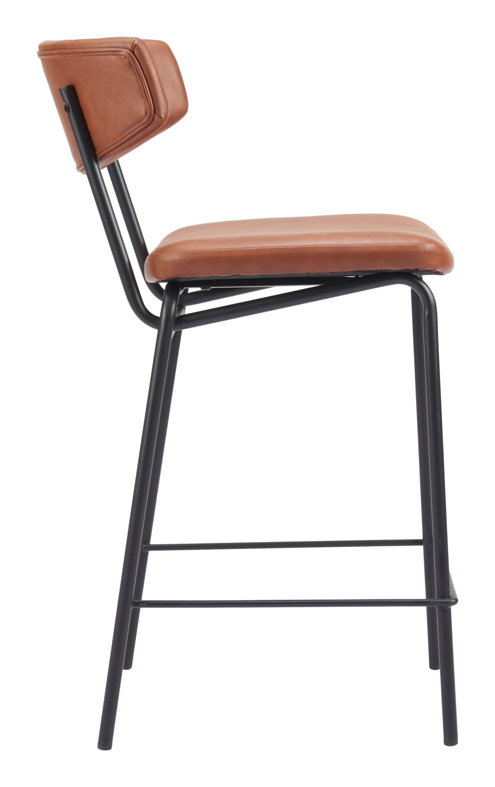 Charon Counter Stool (Set of 2) Vintage Brown - Image 4