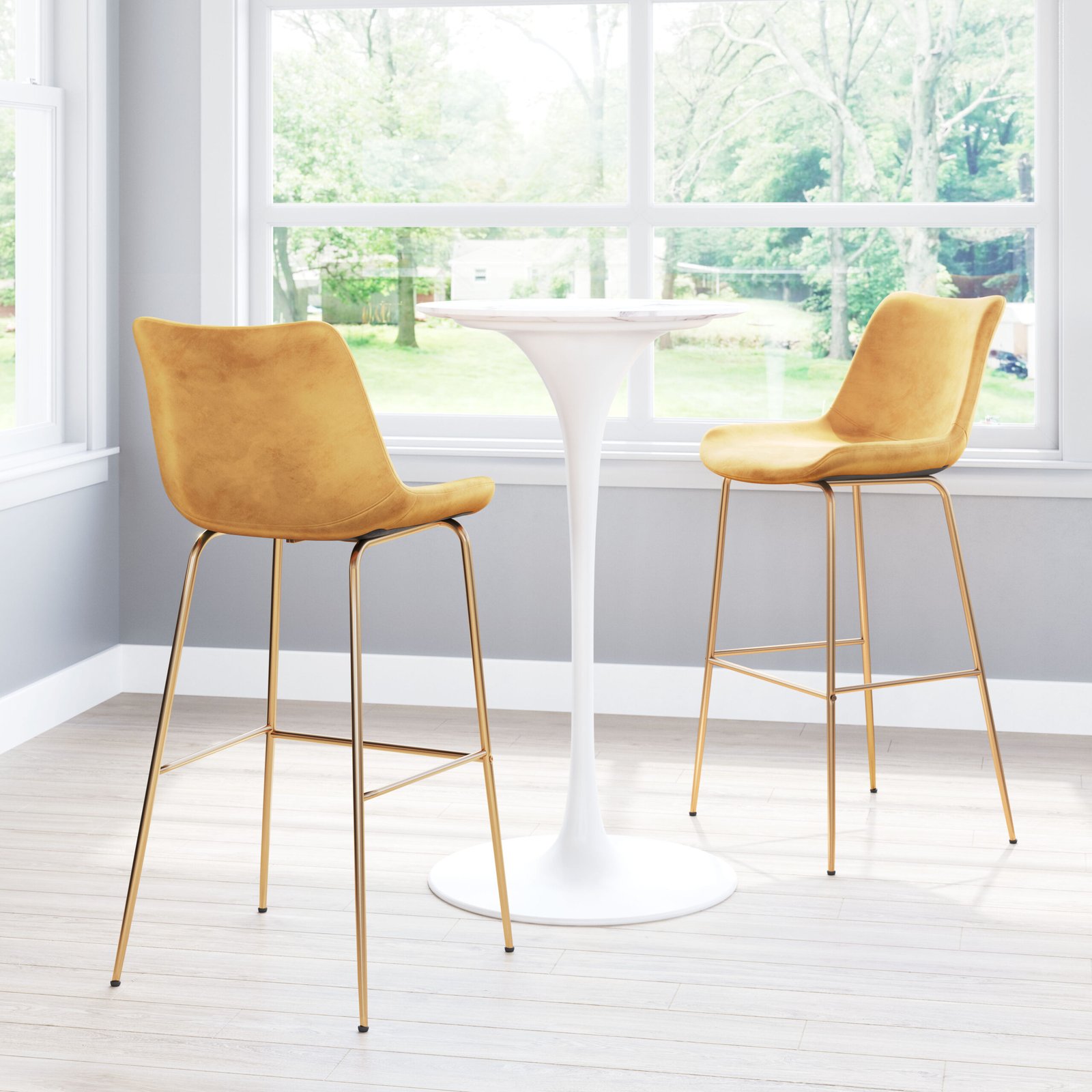 Tony Barstool Yellow & Gold - Image 2