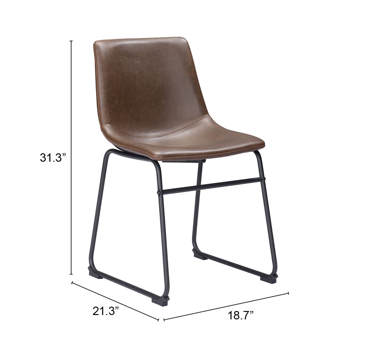 Smart Dining Chair (Set of 2) Vintage Espresso - Image 13