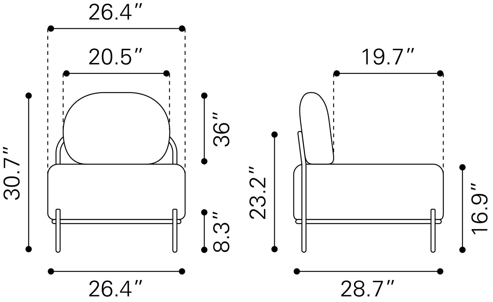 Arendal Accent Chair Vanilla - Image 10