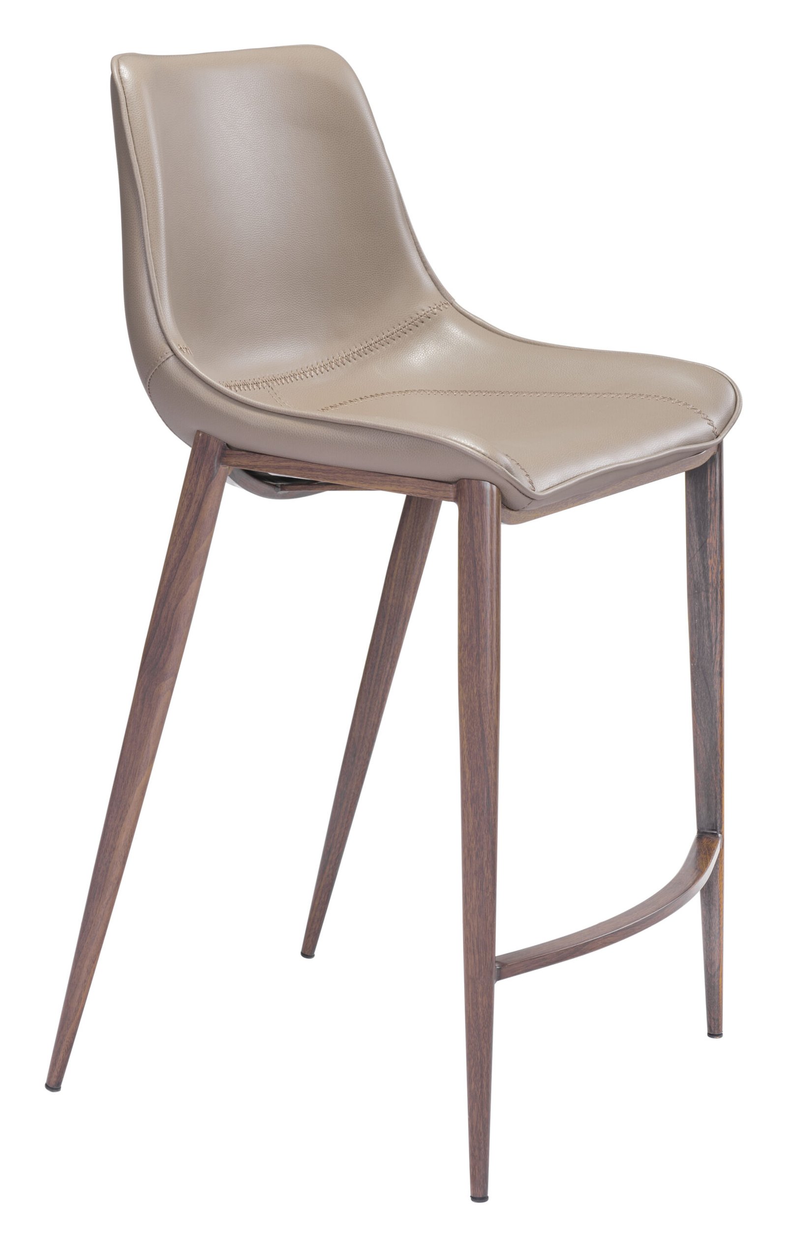 Magnus Counter Stool (Set of 2) Brown & Walnut - Image 2