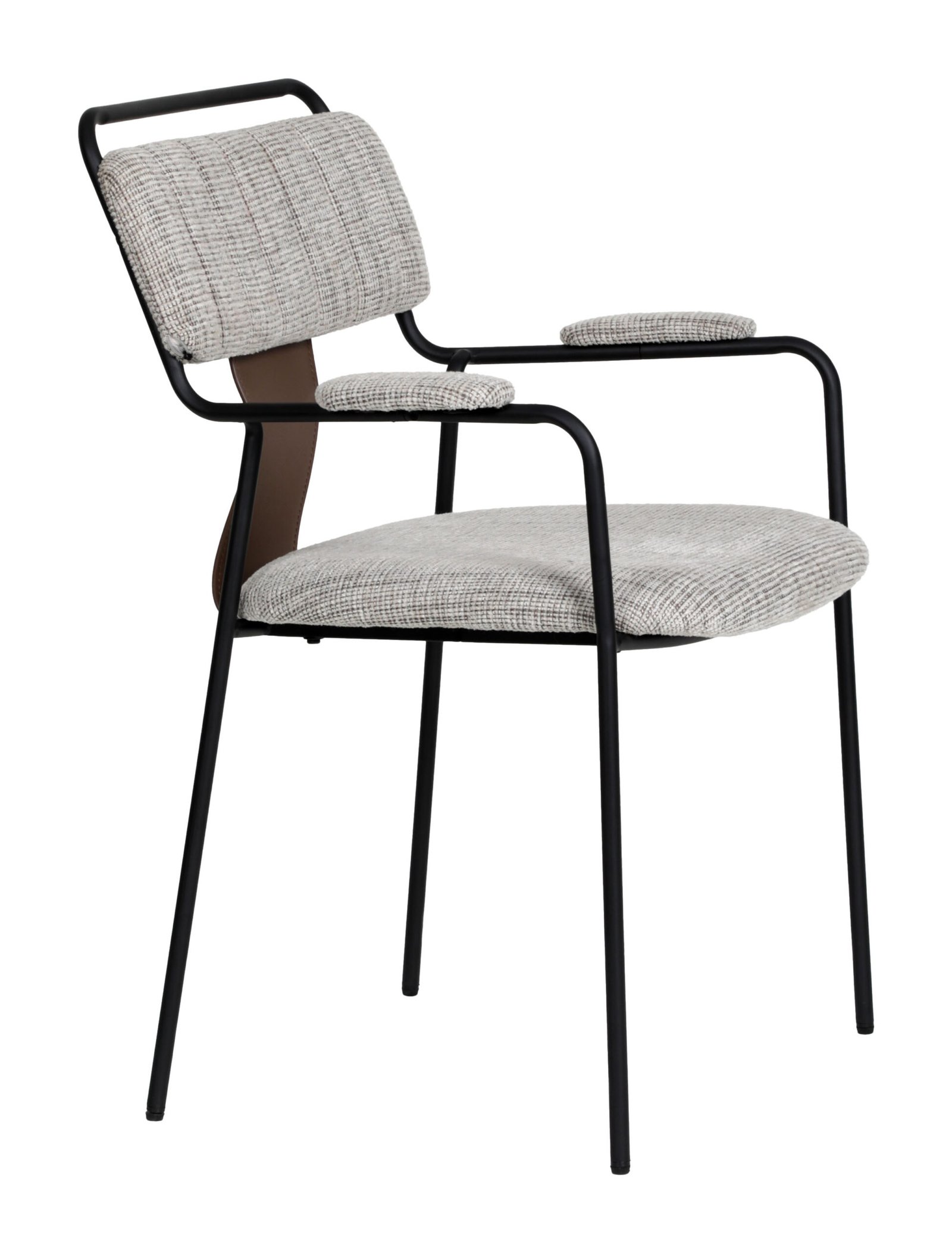 Couva Dining Chair (Set of 2) Gray Tweed - Image 6